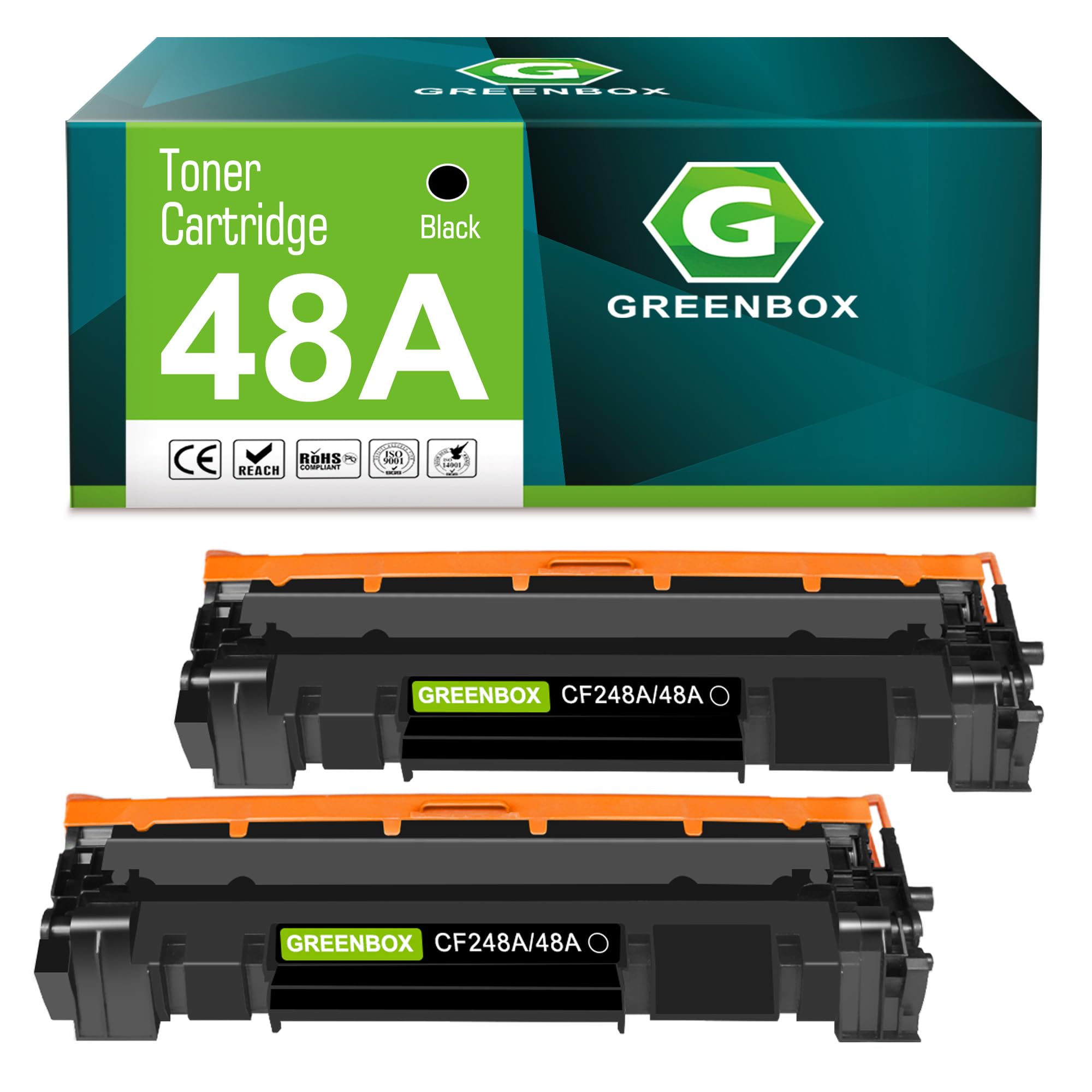 GREENBOX Compatible Toner Cartridge Replacement for HP CF248A 48A Laserjet Pro M15w M15a M16a M16w Laserjet MFP M28w M28a M29a MFP M29w 248A Printer