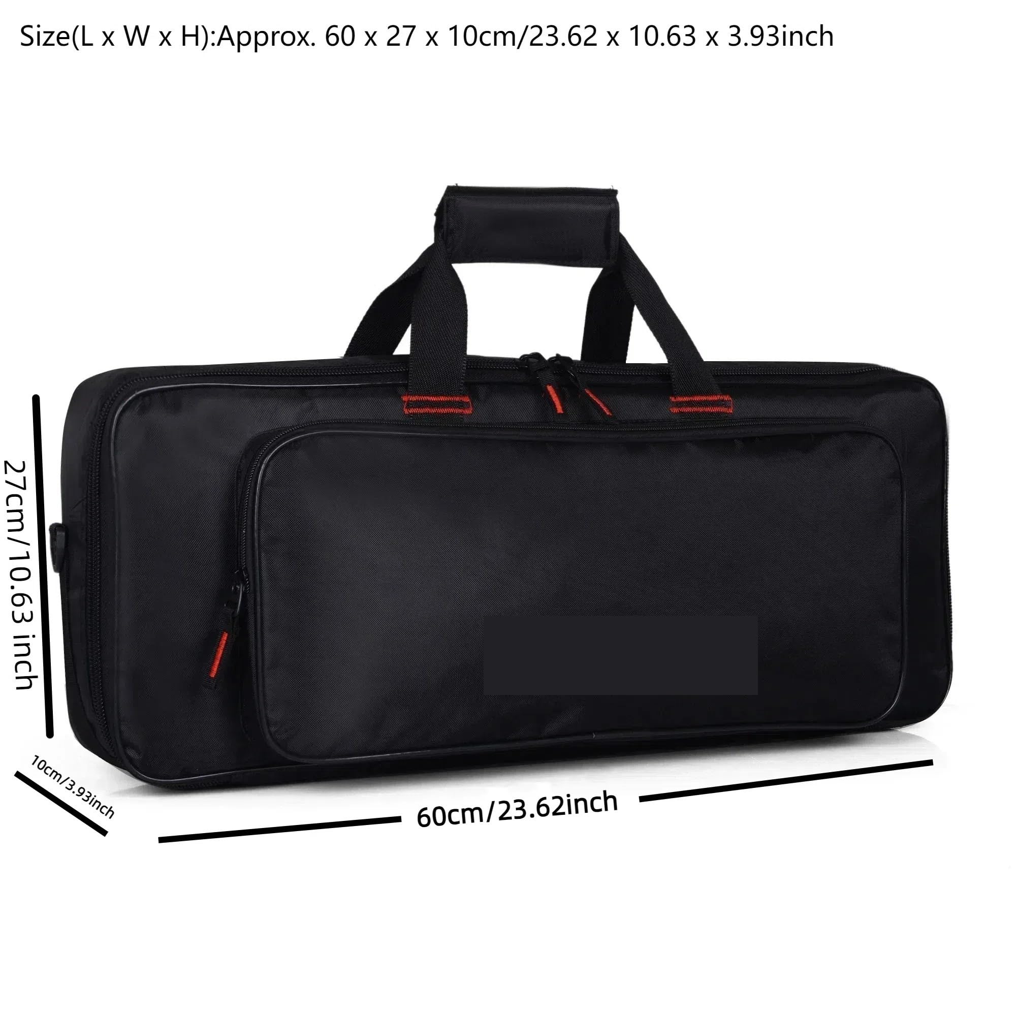 Custodia Da Trasporto for Tastiera A 37 Tasti Impermeabile Oxford | 60x27,5x10 cm 23,6''X10,8"x3,9"
