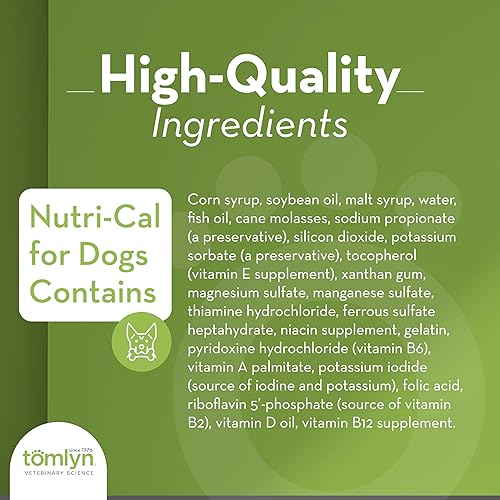 Vista 4 de Tomlyn Nutri-Cal Sabor Maltosa - Gel Nutricional Alto en Calorías para Perros, 4.25oz