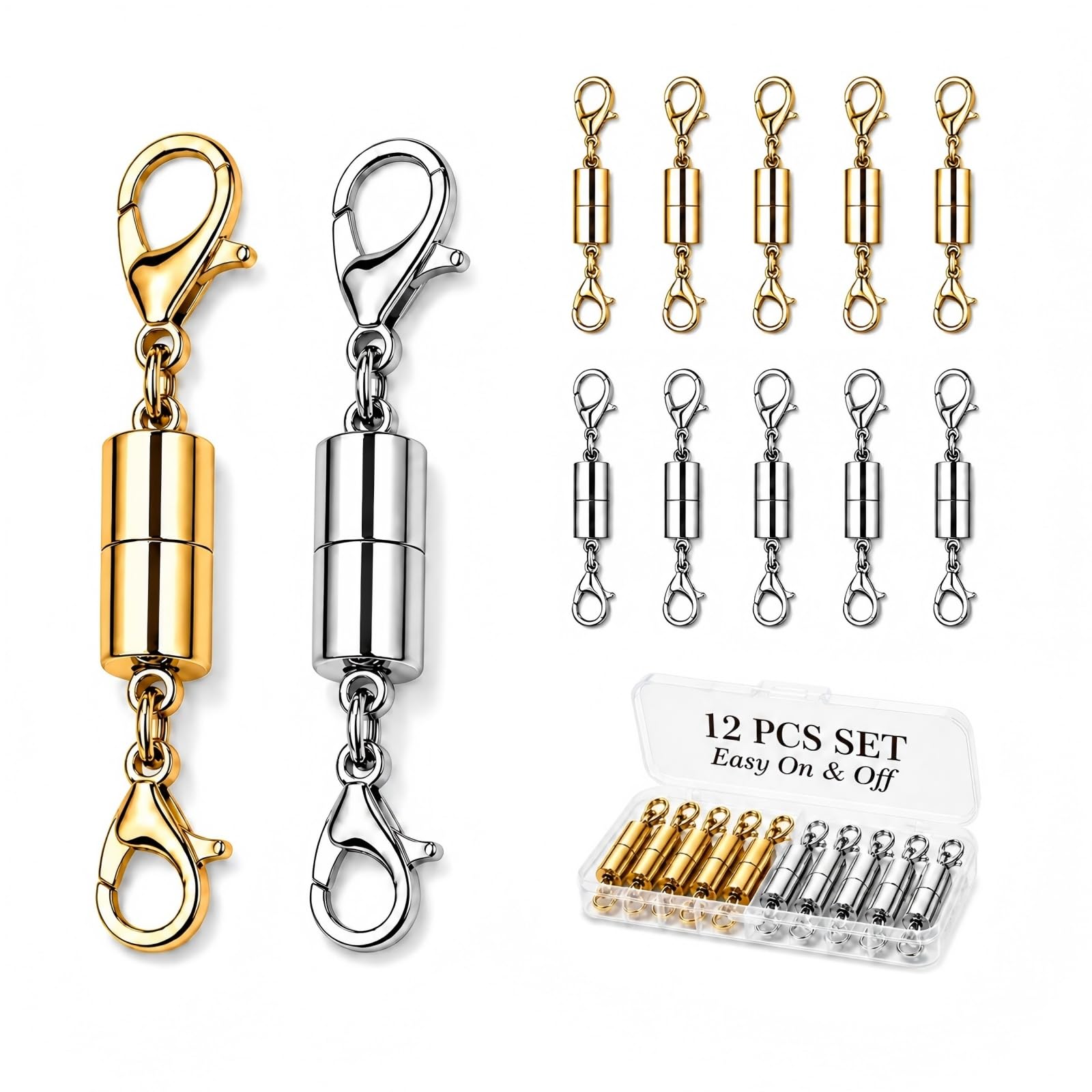Amazon.com: 12 Pack Magnetic Necklace Clasps and Closures