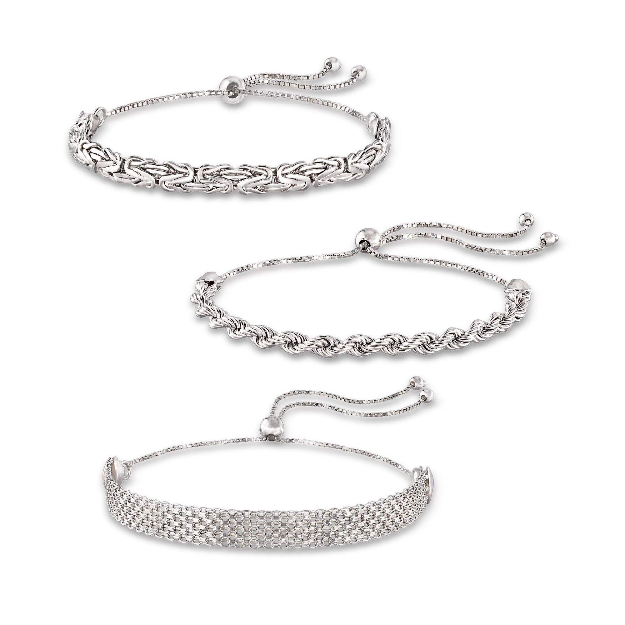 Ross-Simons Multi-Link Bolo Bracelets