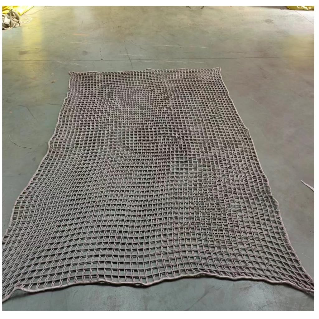 Playground Net Treehouse Net Climbing Cargo Net Tree House Double Layers Climbing Net for Kids Net Bridge(3X3m)