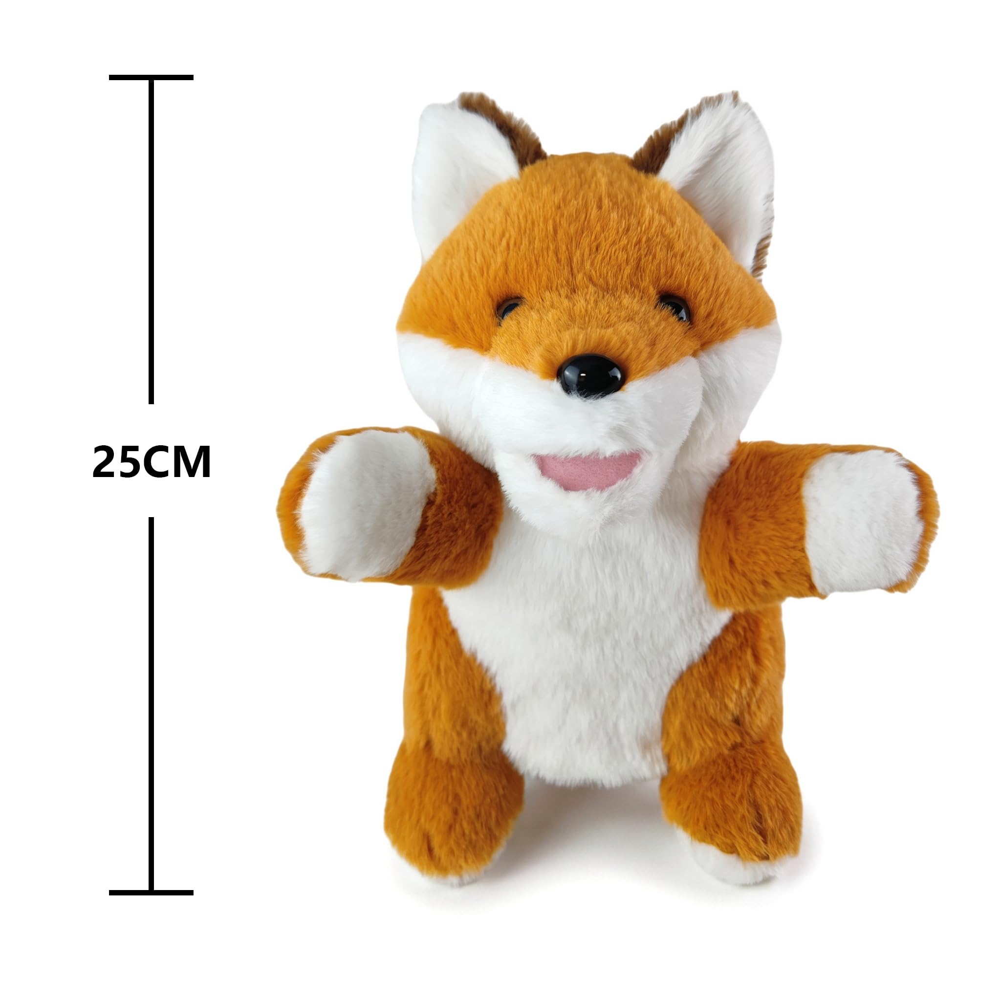 LOMTRATS 2026 Marionetas de Mano de Animales con Boca Abierta móvil para niños, Lobo, león, etc Contar Historias, enseñar, Preescolar, Regalos de cumpleaños - 3