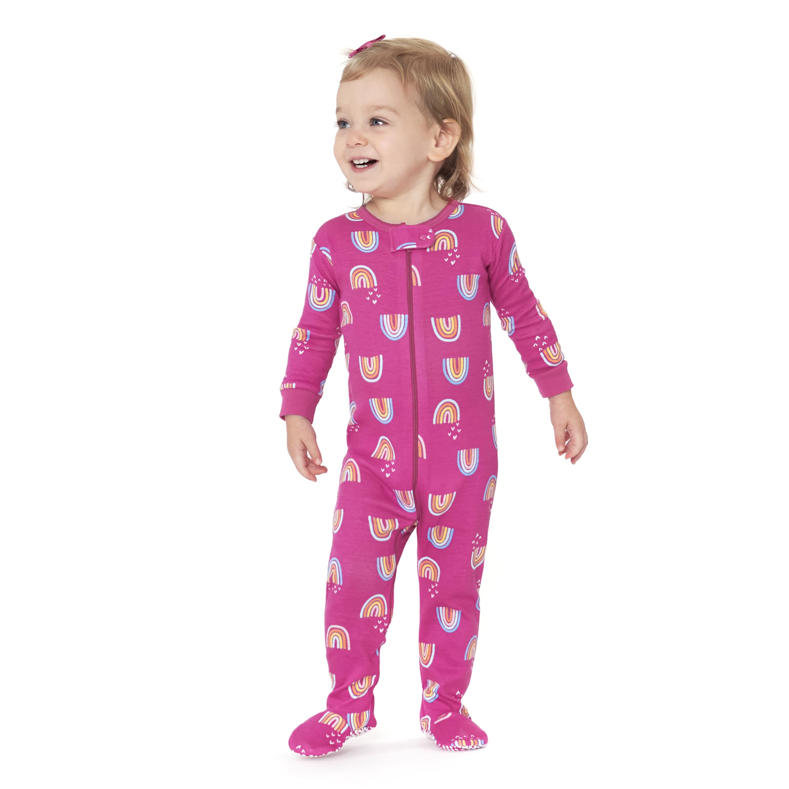 Gerber 4-Pack Footed Pajamas Pijamas para bebés y niños pequeños Bebé-Niñas (Pack de 4)