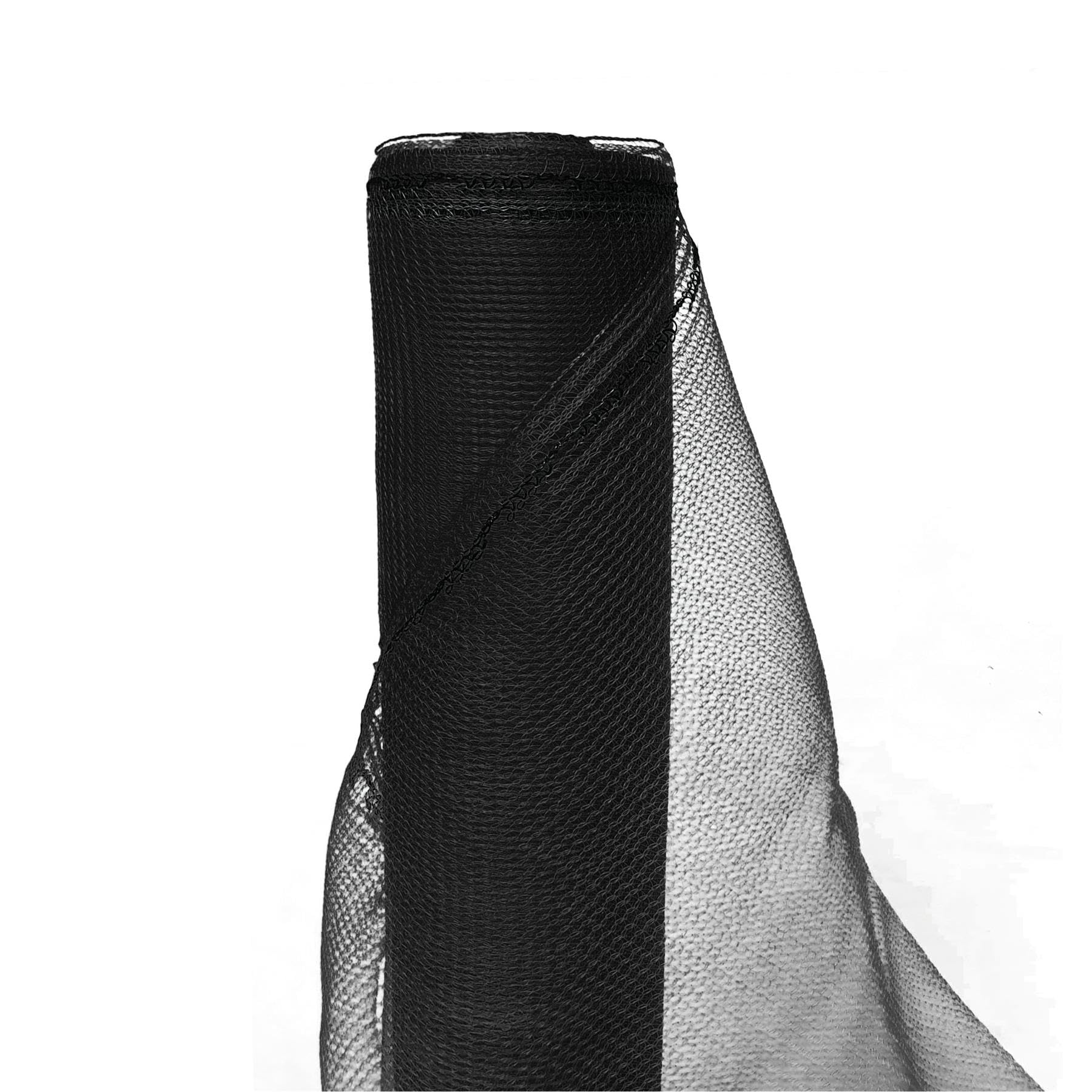True Products Black 35% Windbreak / 45% Shade Garden Allotment Cage Debris Netting Fence - 3M X 50M