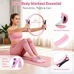 Home Pilates Kit for Women: Pilates Equipment Pilates Ring and Ball Set with Resistance Bands, Core Slider, Foam Roller, Pilates Essentials Kit for Beginner Home Workout, Compact Toning Fitness