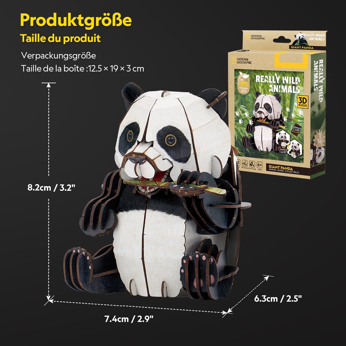 Amazon.com: CubicFun 661181 National Geographic 3D Puzzle, Panda