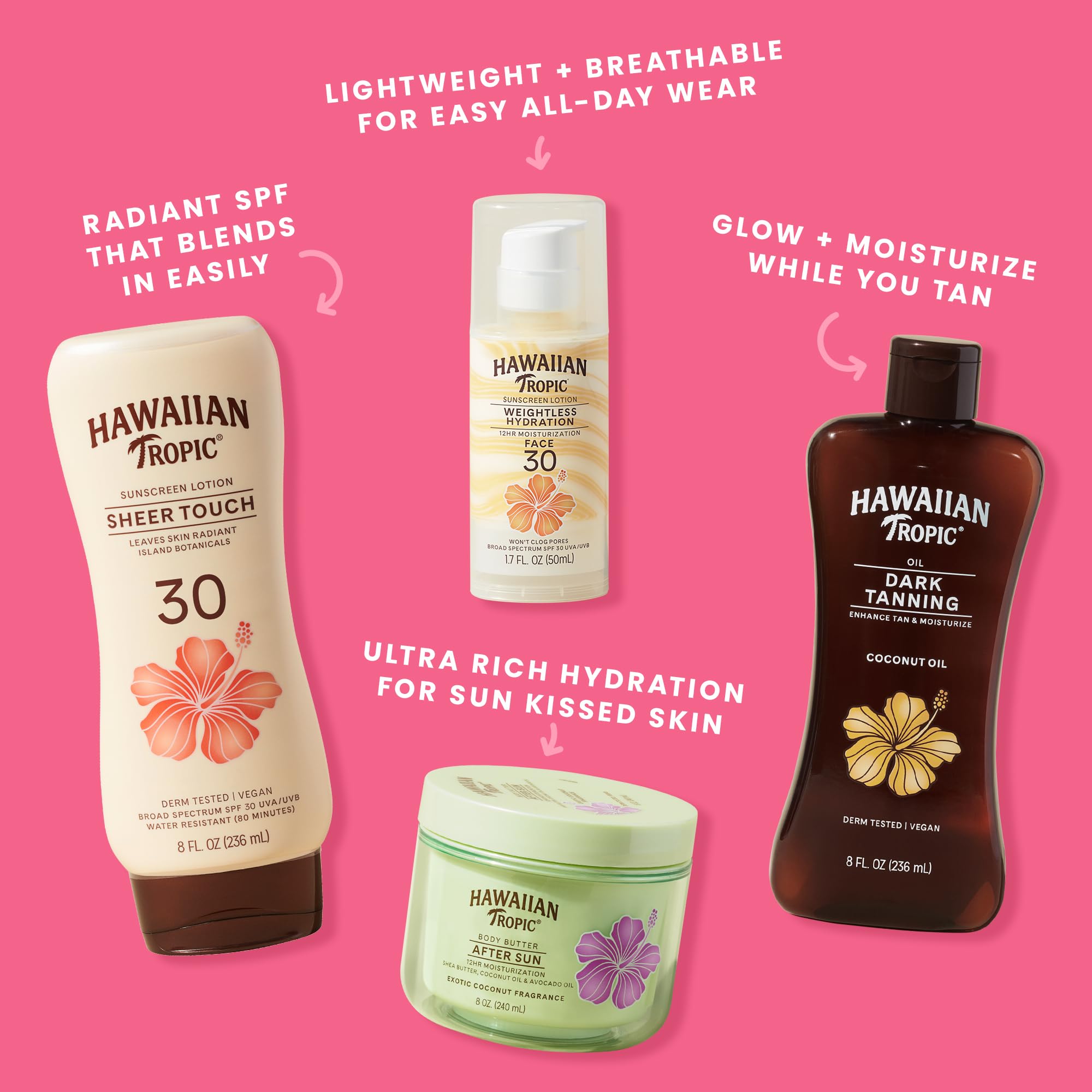 Hawaiian Tropic Brocha de Polvo Mineral, SPF 30