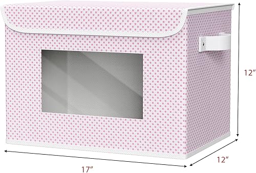 Vista 32 de Univivi Cajas de almacenamiento plegables de tela [4 unidades] Contenedores de almacenamiento grandes plegables apilables con tapas, organizadores