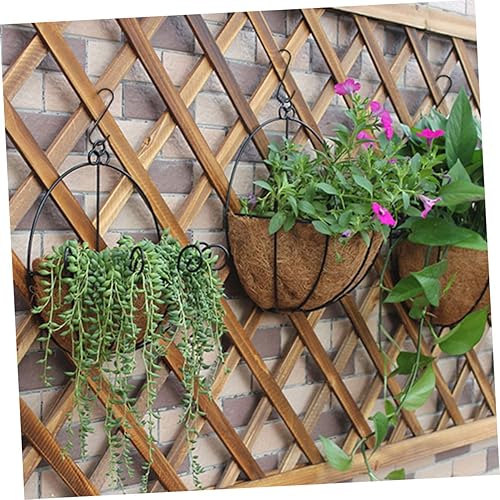 Miniatura 7 de GANAZONO 5 ganchos de jardín para ventana, comederos de pájaros para exteriores, perchas de metal resistentes, macetas para plantas al aire libre,