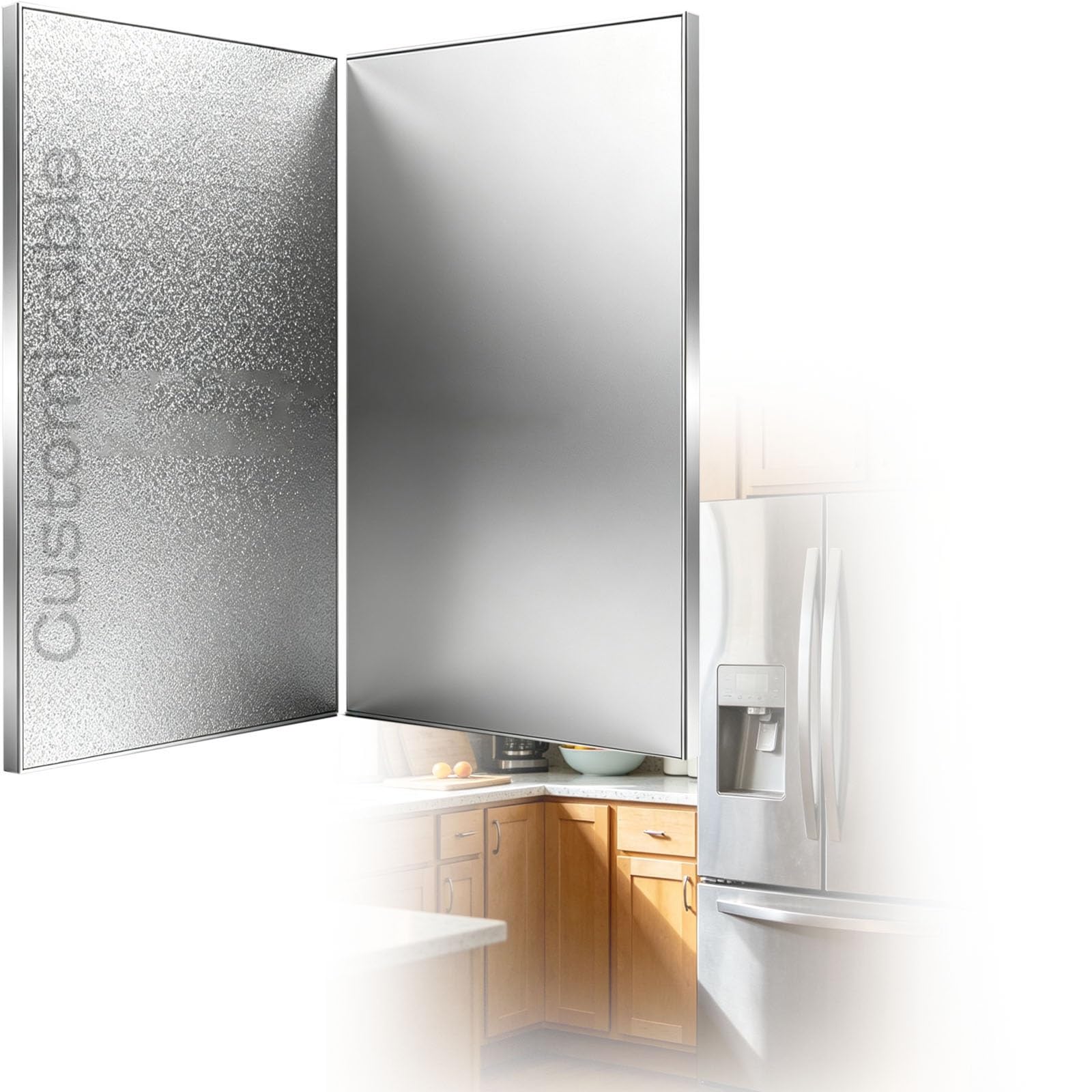 Lsmdpt One Color Customizable Refrigerator Heat Shield Board, Fireproof Fridge Thermal Panel/Thermal Shield, Heat Plate Refrigerator Board For Campover/Mobile Home Kitchen