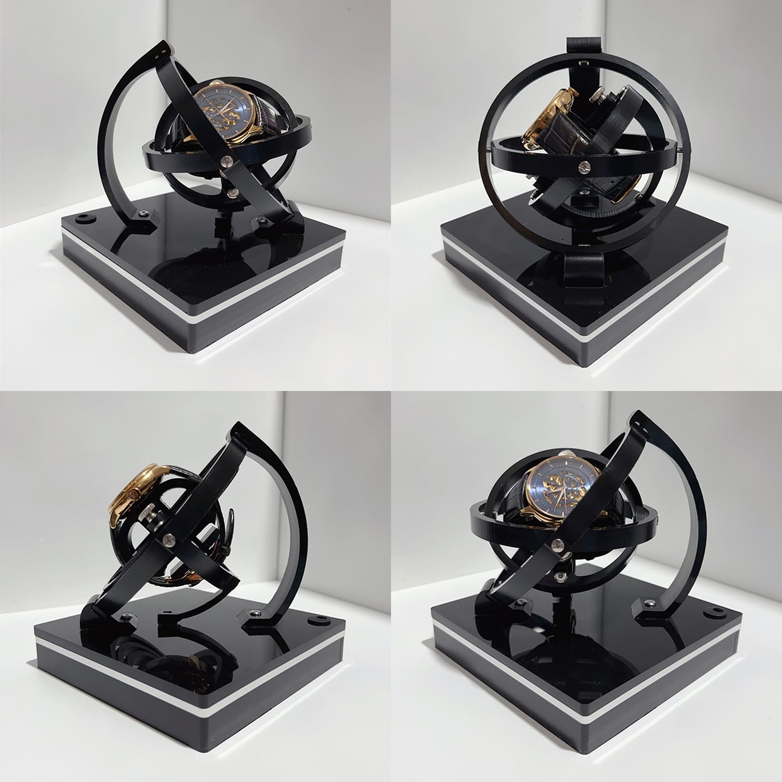 Generisch Automatischer Aufzug Für Eine Einzelne Uhr, Einstellbarer Handgelenkumfang, Zeitgesteuerter Automatischer Neustart, Lebensmittelechter Kunststoff, USB-anschluss (150-165 mm)
