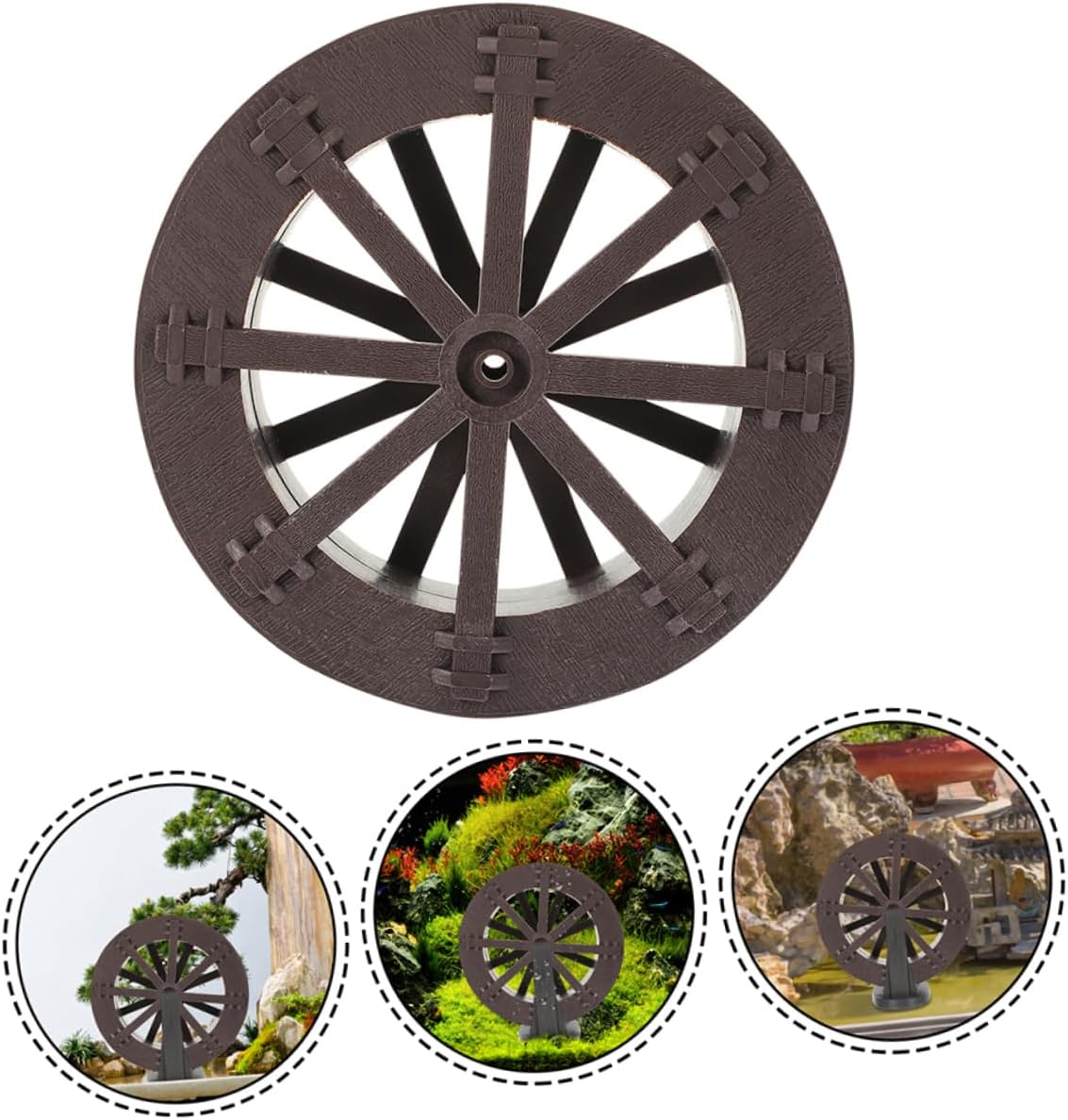 Waterfall Fountain Wheel Wheel Fish Tank Fountain Part DIY Pressure Washer for Garden