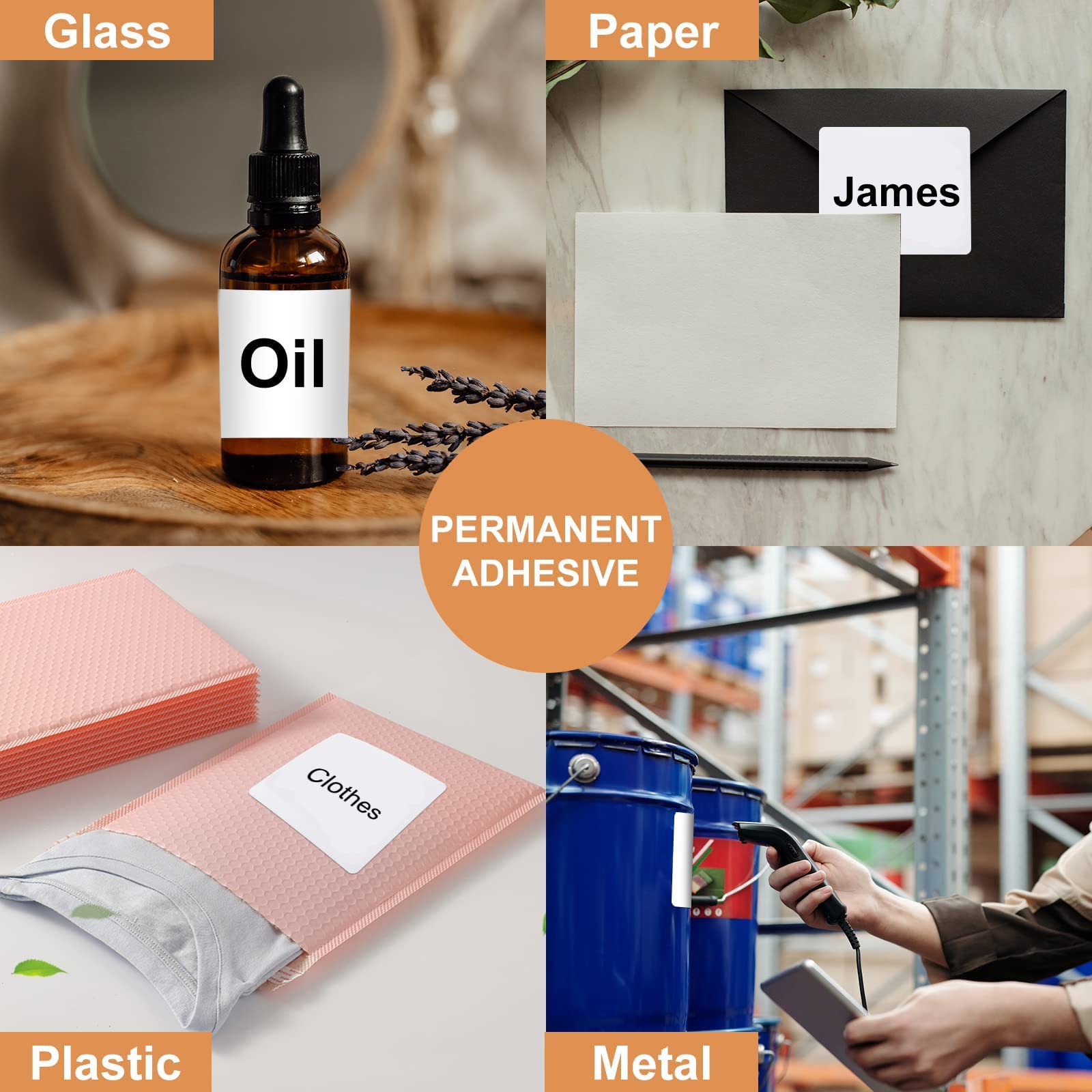 Snapklik.com : 3 1/3 X 4 Labels - 6 Up Self Adhesive Shipping Labels ...