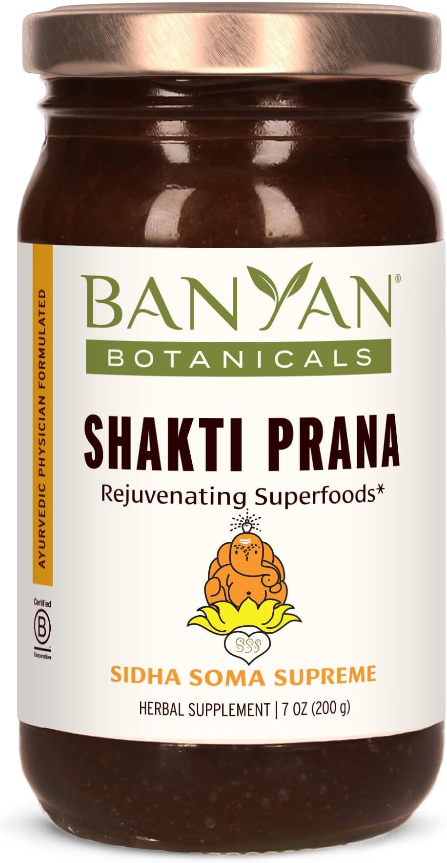 Banyan Botanicals Shakti Prana โ Superfood Wellness Blend with Ayurvedic Herbs โ Natural Energy Supplement for Vitality and Well-Being* โ 7.9 oz โ Gluten Free, Non-GMO, Sustainably Sourced