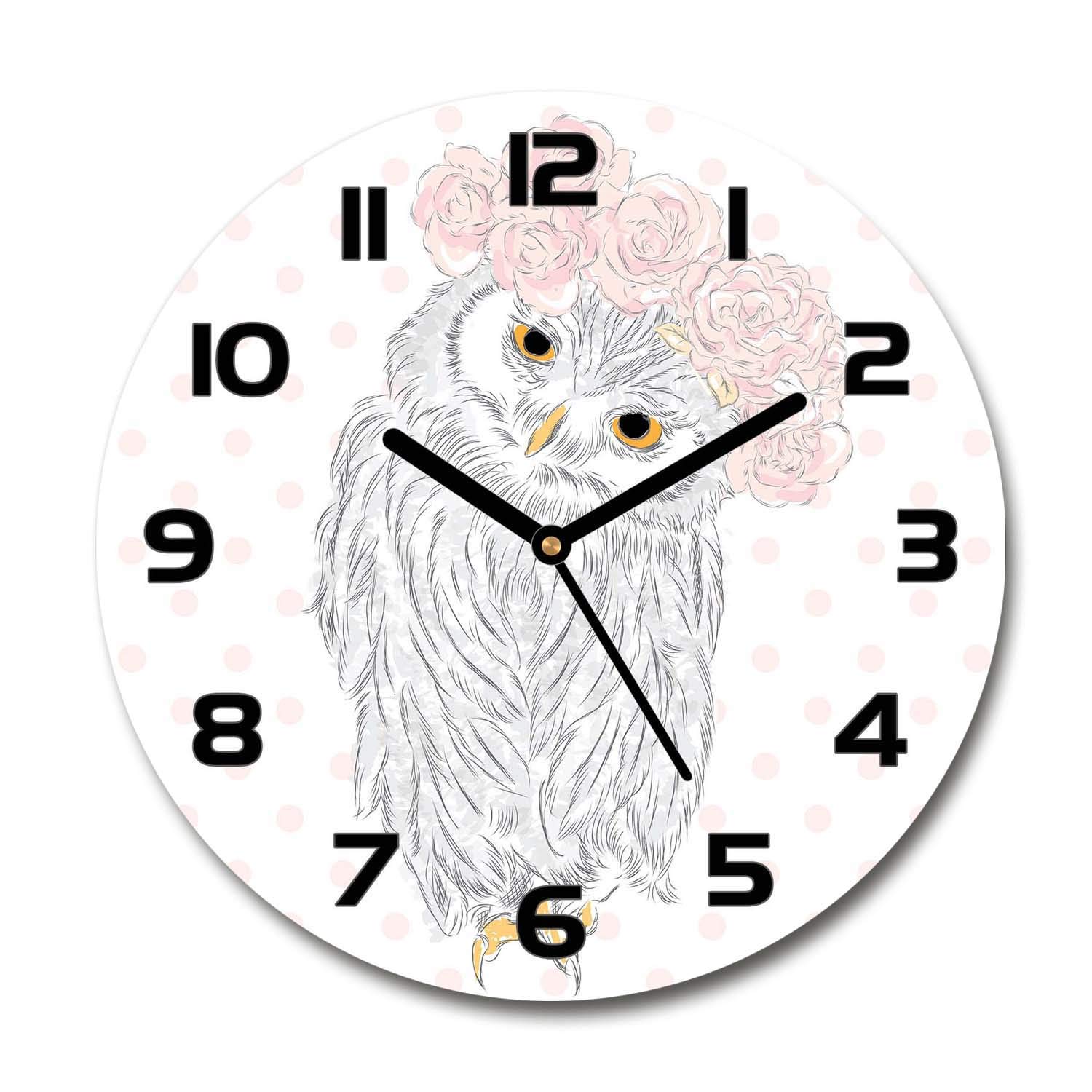 Horloge en verre silencieuse Tulup de 60x60cm pour en finir avec le tic-tac
