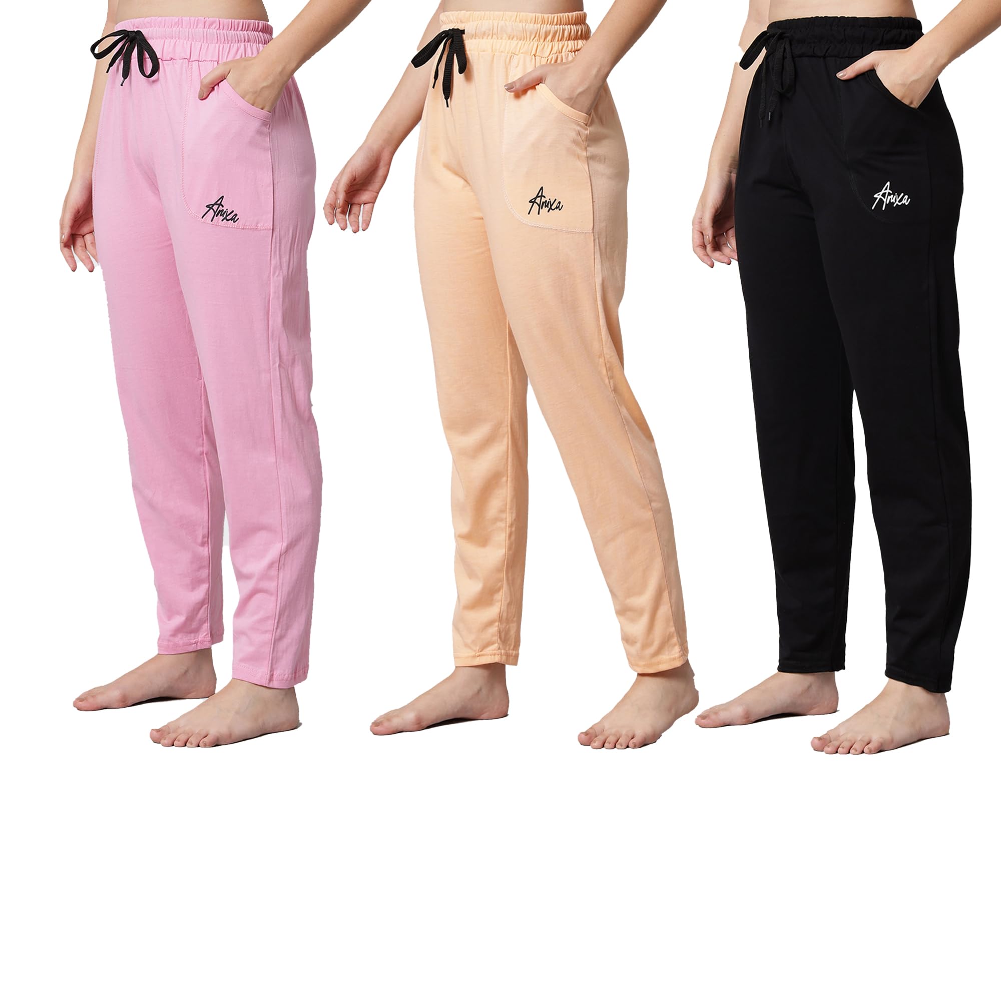 Women's Cotton Pajama/Night Pants (Combo Pack of 3)-picture-20