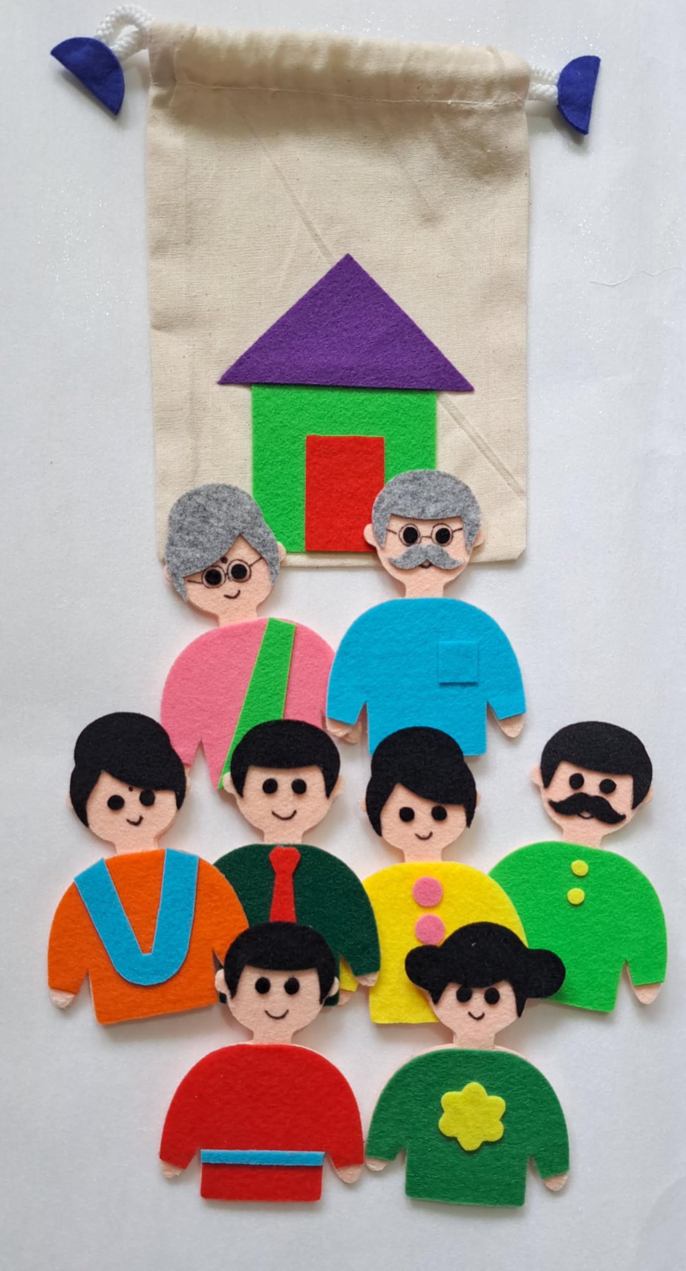 Family Puppets | Handmade and Safe for Kids | Story Telling Toy (B0D2LVHFCW) Amazon Price History, Amazon Price Tracker