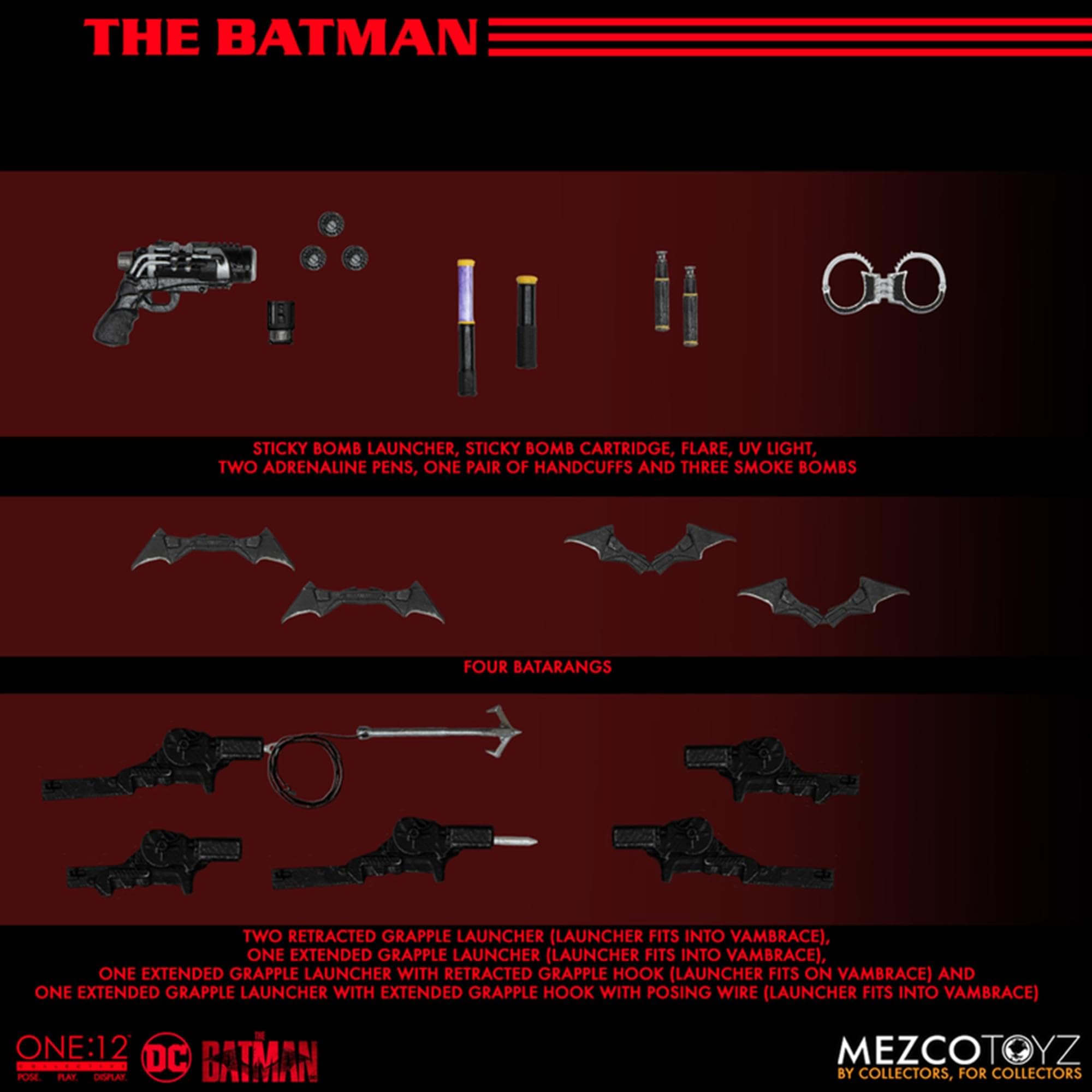 Mezco Cosmic Group figurki wielokolorowe Batman