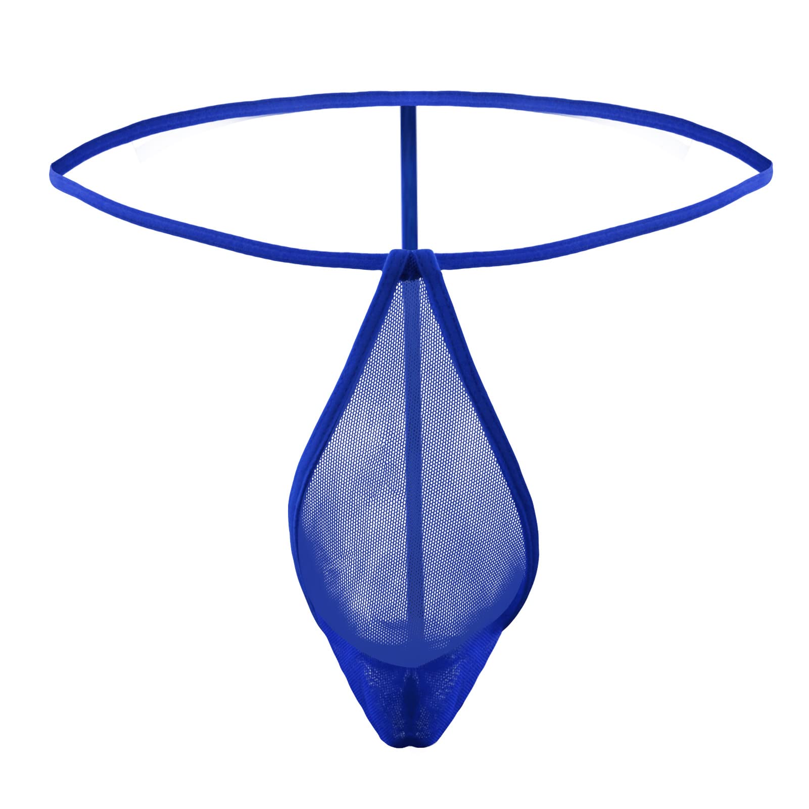 JEERLEEPMen's Mesh See Through Thongs G-String T-Back Bikini Underwear
