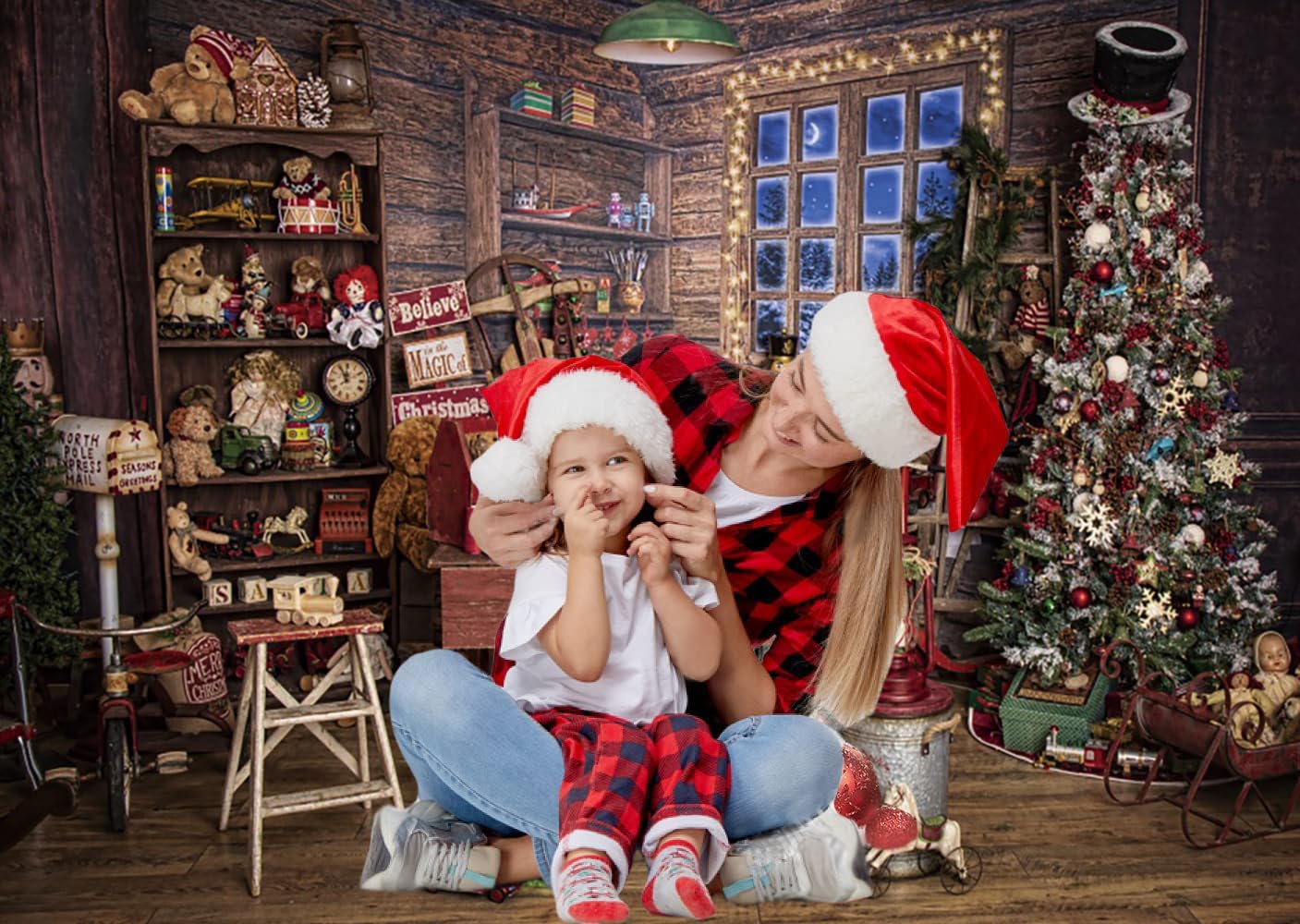 Weihnachten Hintergrund Kostenlos Weihnachts Foto Hintergrund 2,4x1,8m -  Winter Fenster Szene Mit Baum \u0026 Geschenken 2,4x1,8m Fotohintergrund, image size:1407x1000