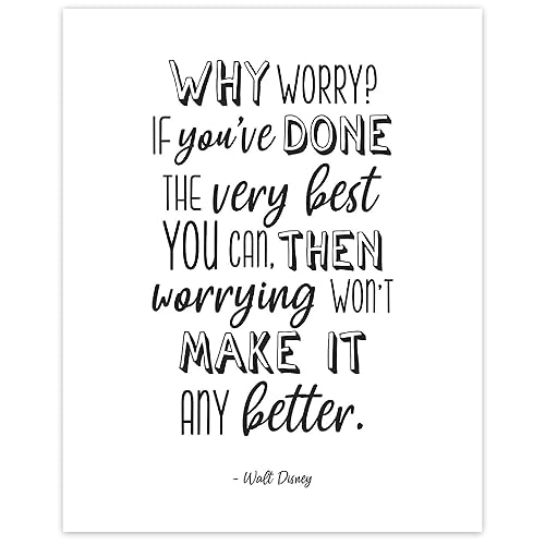 Inspirational Walt Disney Quote Prints, 1 (8x10) Unframed Photos, Wall Art Decor Gifts Under 15 for Home Office Man Cave School Gym College Student