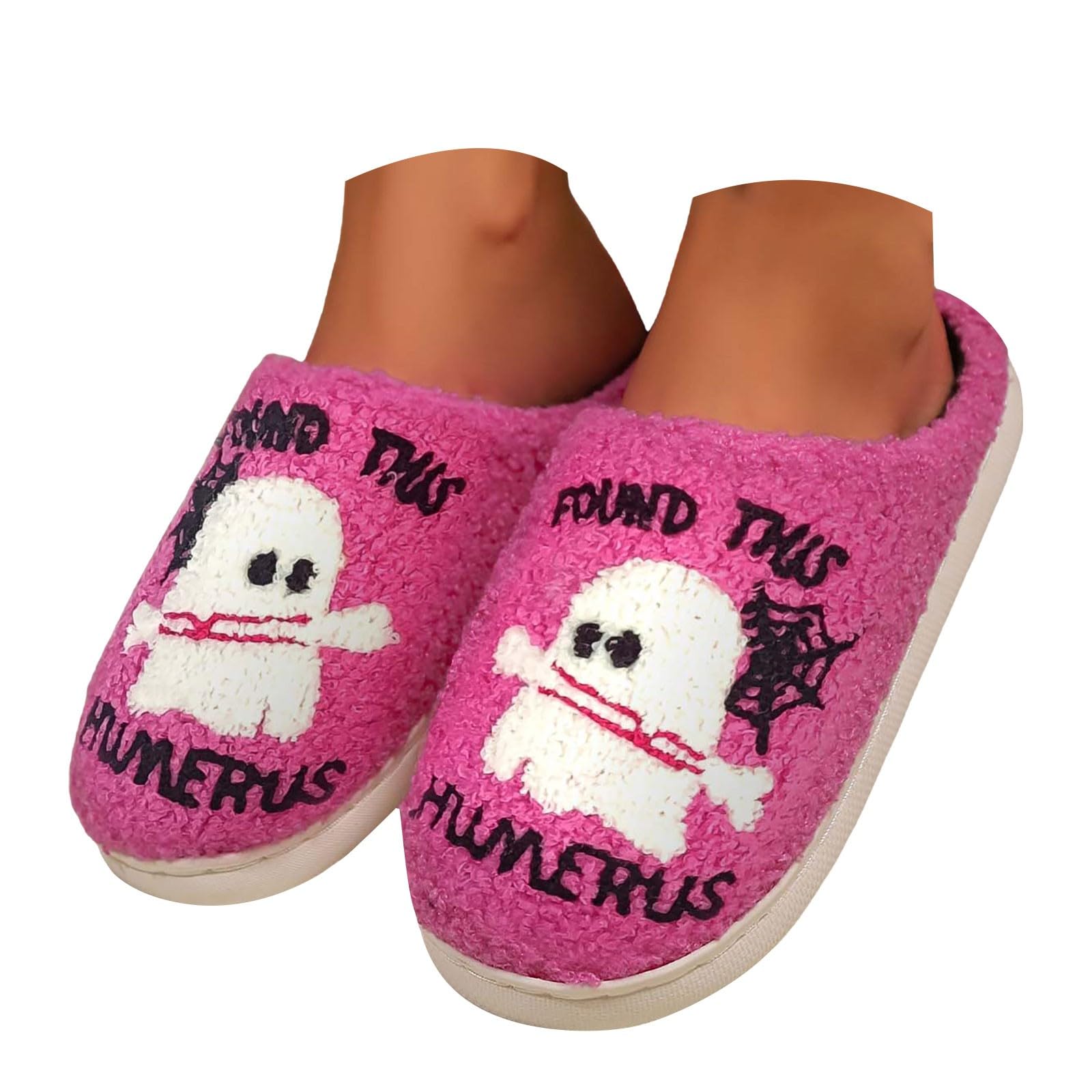 Generisch Pantuflas mullidas para mujer, cálidas, cómodas, ligeras, suaves, mullidas, pantuflas para casa, ajuste ancho, lavables, para hombre y mujer