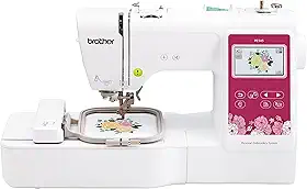 BROTHER Novo modelo: máquina de bordar PE545 P5545, conexão LAN sem fio, 135 designs embutidos, área de aro de 10 x 10 cm, tela sensível ao toque LCD grande de 9,4 cm, porta USB, 10 estilos de fonte,