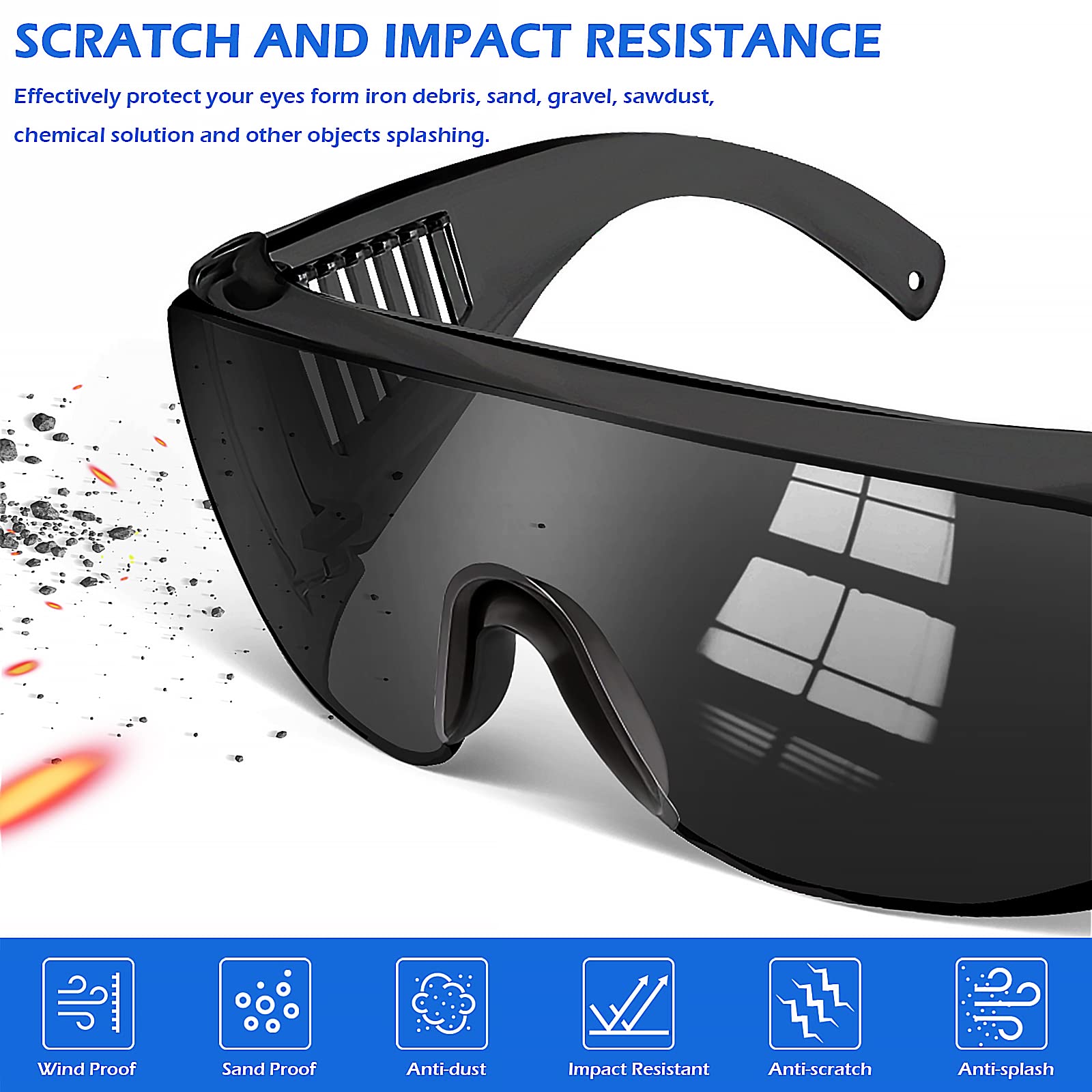 OXG ANSI Z87.1 Antibeschlag-Sicherheitsbrille für Damen und Herren