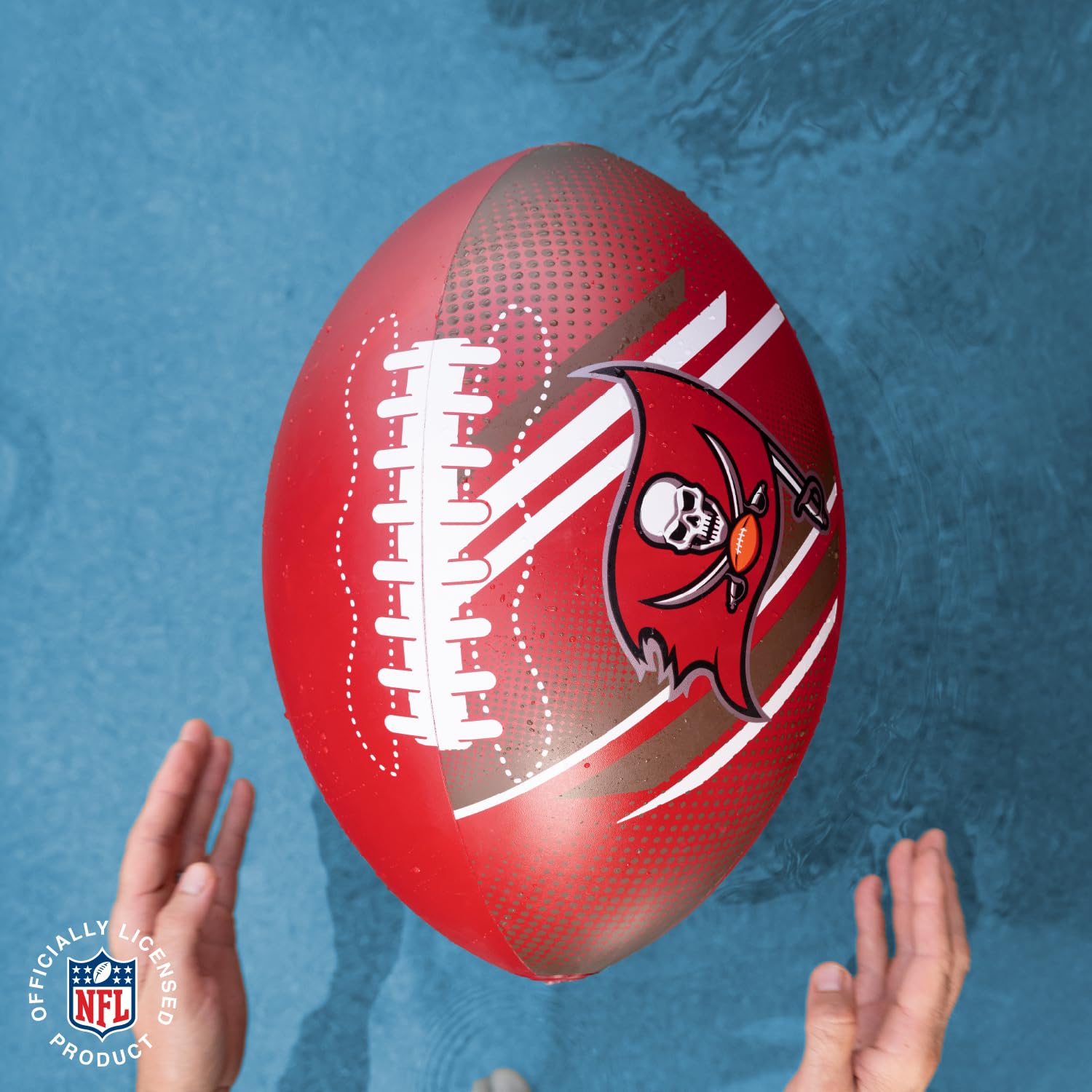BigMouth Tampa Bay Buccaneers 18” Inflatable Pool Football Officially Licensed NFL Fan Gear Merchandise Beach Ball Games for Adults and Teens