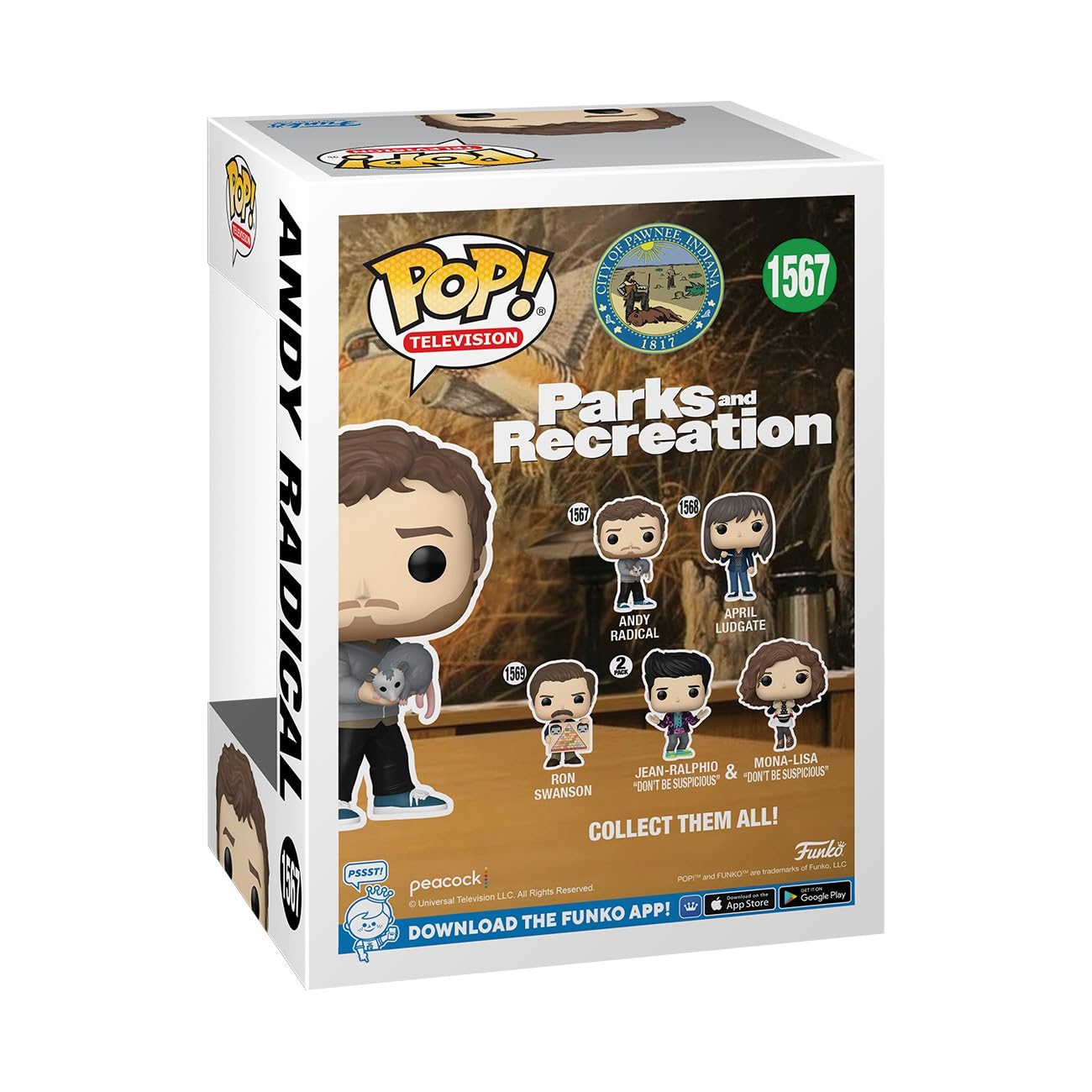 Funko Pop! TV: P&R 15th, Andy Radical, Parks and Recreation, Collectable Vinyl Figure, Gift Idea, Official Merchandise - Image 3