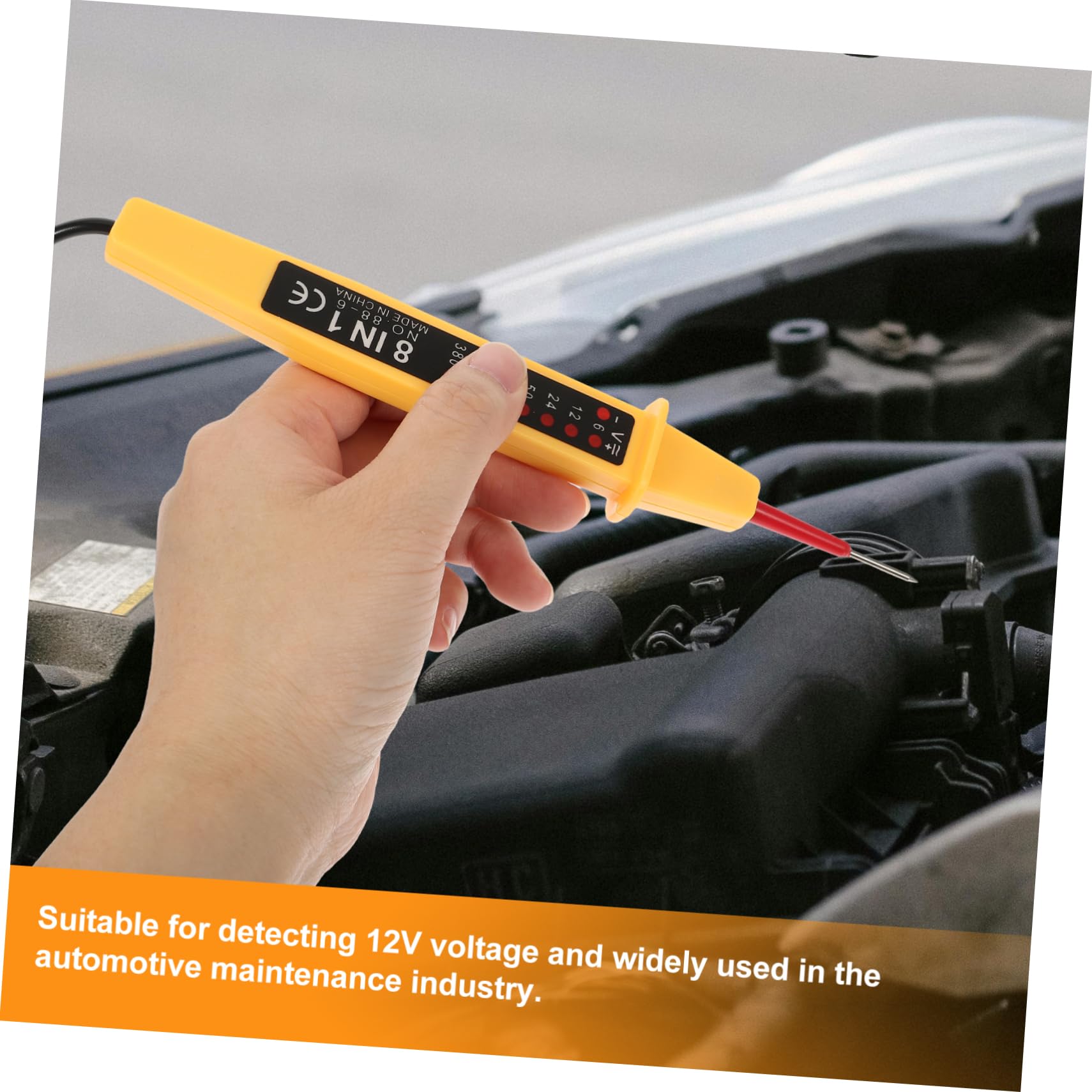 ULTECHNOVO 5pièces Testeur De Tension Électrique Multifonction Outil De Diagnostic Automatique Léger Pour Véhicules Vérification Précise Des Circuits Pour Électriciens