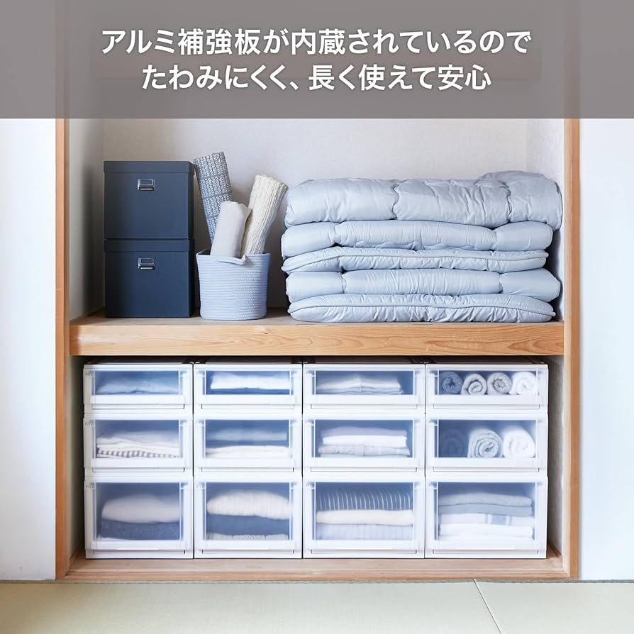 TENMA フィッツケース 引き出し式 39×74×30cm Amazon.co.jp: 天馬 収納ボックス フィッツケース 押入れ 幅39