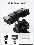 Lamicall Phone Tripod, Flexible Camera Tripod - Mini Mobile Cellphone Tripod Stand Holder, 360° Rotating Travel Smartphone Tripod Mount for Live Streaming, Cellphone, Camera