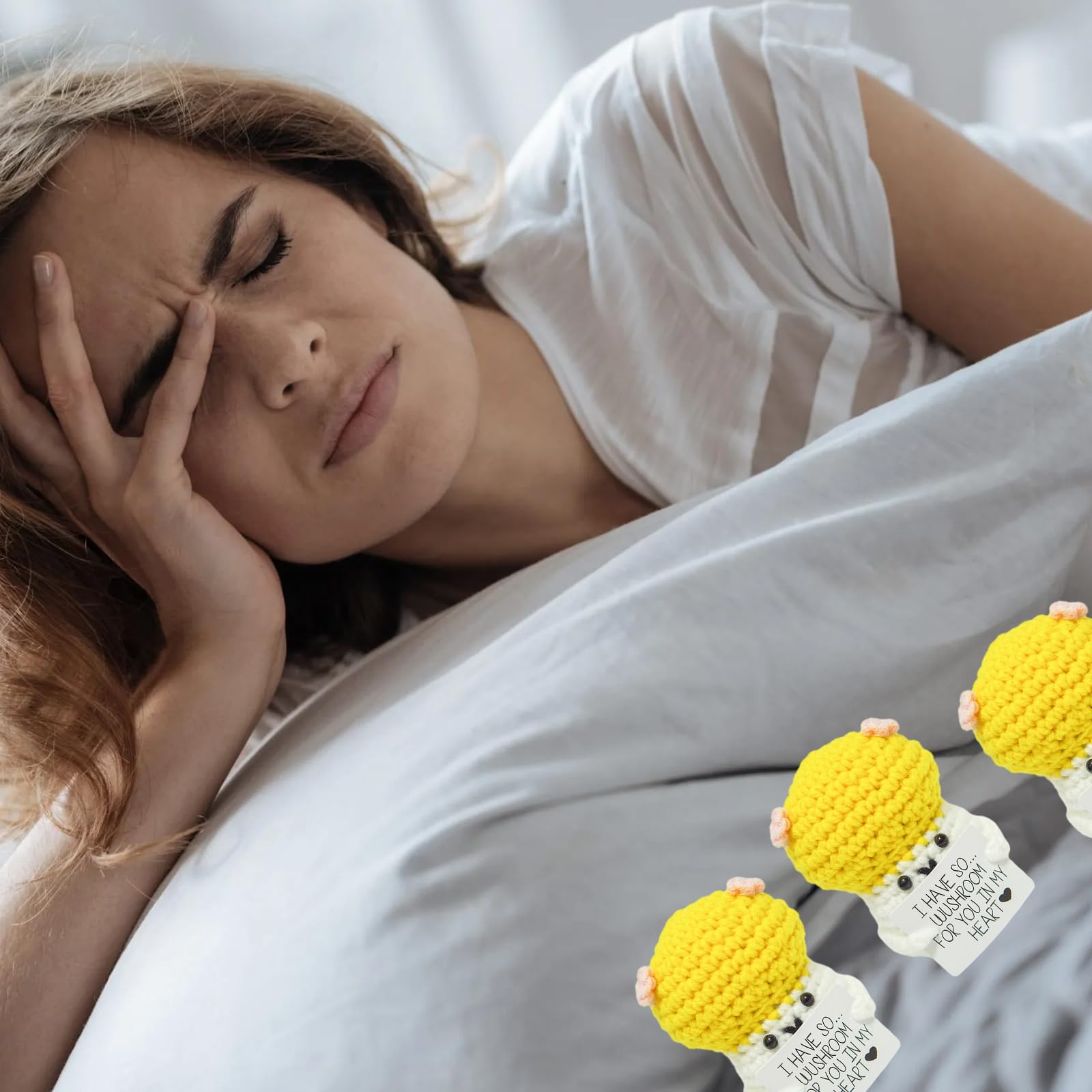 Ręcznie robiony grzyb, ręcznie robione mini pluszowe figurki, pozytywne grzyby, kieszonka, prezent, urocze, ręcznie tkane, ornamenty do biura, na biurko, Boże Narodzenie, ozdoba, prezent