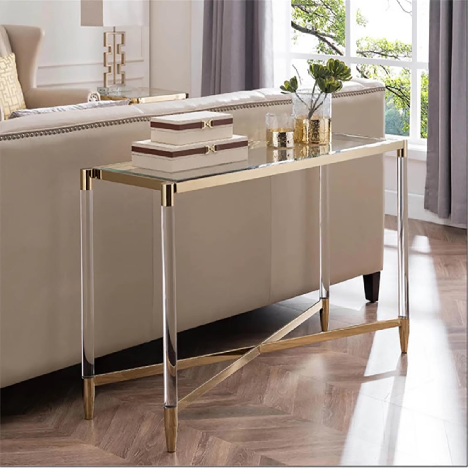 Modern Acrylic Console Table Echo Console Table| Contemporary