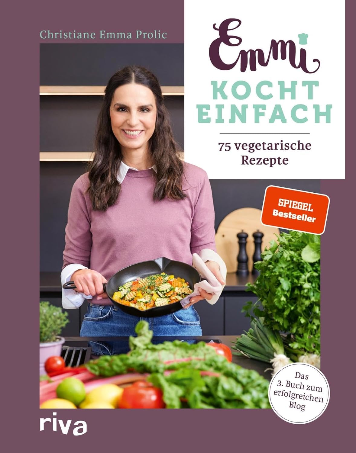 Emmi kocht 3er Bundle: Emmi kocht einfach, Emmi kocht weiter und Emmi kocht neue Lieblingsrezepte von Christiane Emma Prolic, gebundene Kochbücher für Familienküche, Meal Prep und Alltag