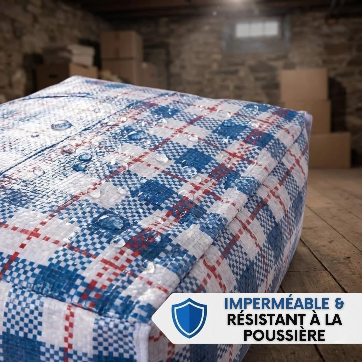 Lot de Grand Sac de Rangement, sac de Vêtements, sac de Déménagement ou de voyage (Unique, 12, Sacs)