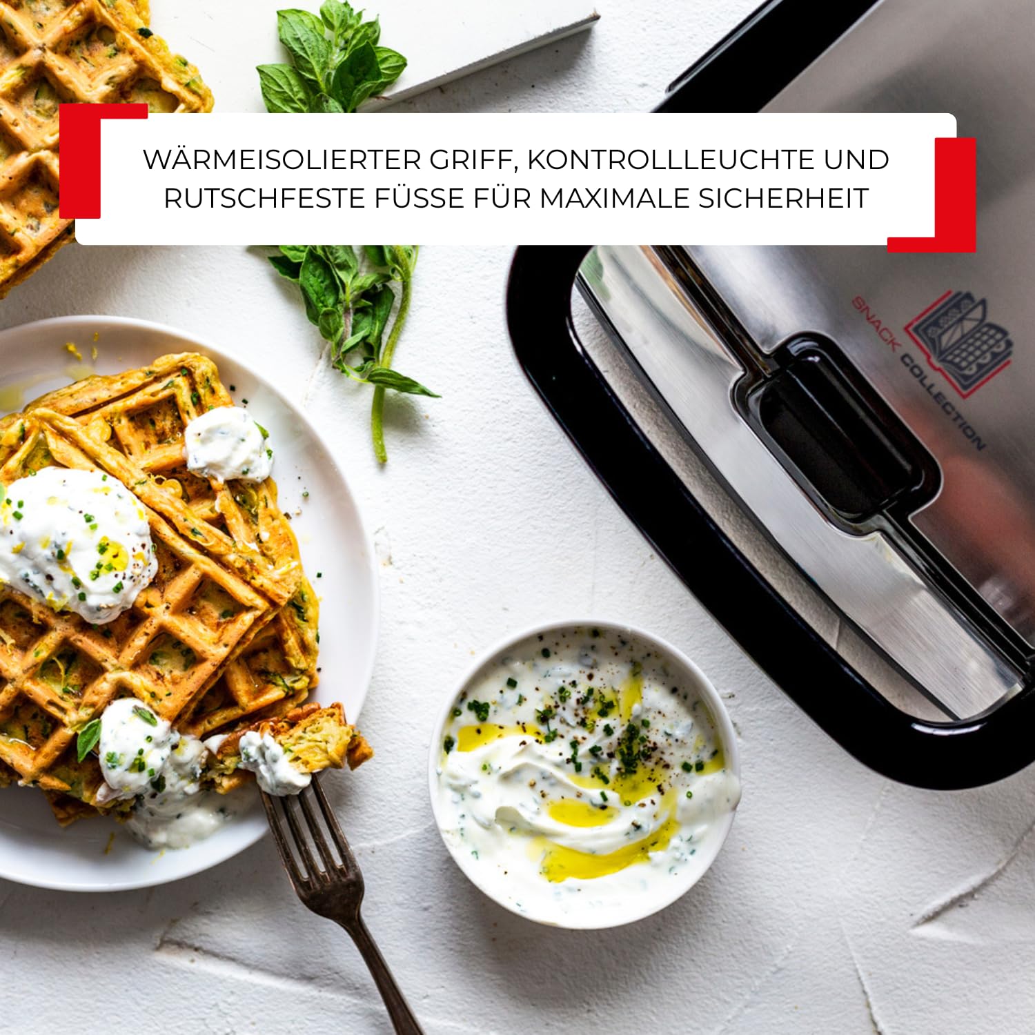 Tefal Snack Collection Sandwich- und Waffelmaker, antihaftbeschichtete Platten, spülmaschinengeeignet, erweiterbar, 700W, 28 x 36,1 x 20,3 cm, Schwarz/Silber, SW852D