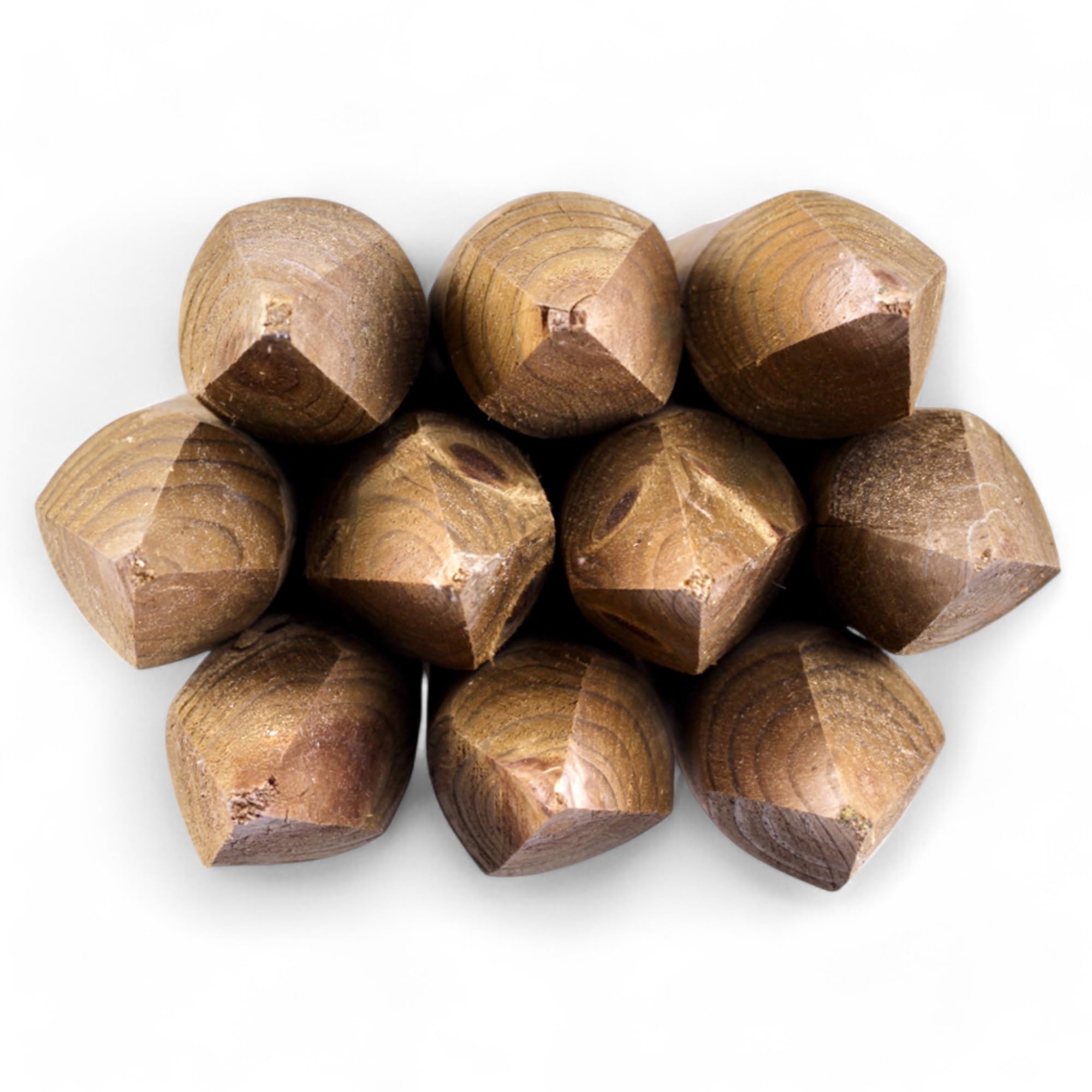 Lot de 10 piquets de clôture en bois - Ø 4 cm - KDI vert imprégné - En bois du Saurland - Poteaux d'arbres pointus en différentes longueurs pour jardin, saule et aménagement paysager (150 cm de