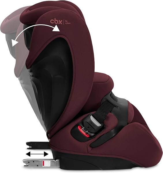 CBX by Cybex Kinder-Autositz Pallas B i-Size, ISOFIX und Top-Tether, Ab ca. 9-50 kg, Ab ca. 15 Monate bis 12 Jahre, UN R129/04, Rot - 5