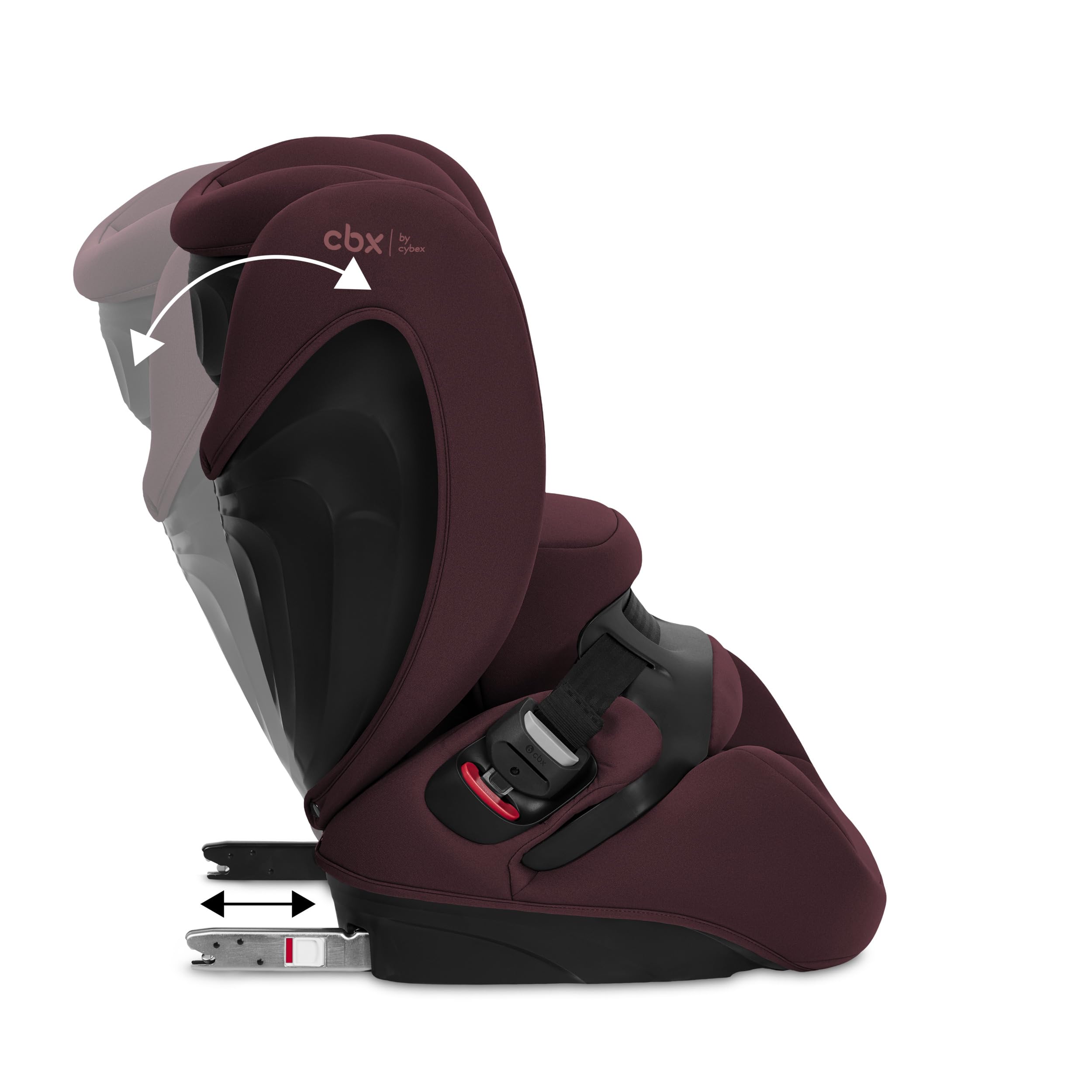 CBX by Cybex Kinder-Autositz Pallas B i-Size, ISOFIX und Top-Tether, Ab ca. 9-50 kg, Ab ca. 15 Monate bis 12 Jahre, UN R129/04, Rot - 5