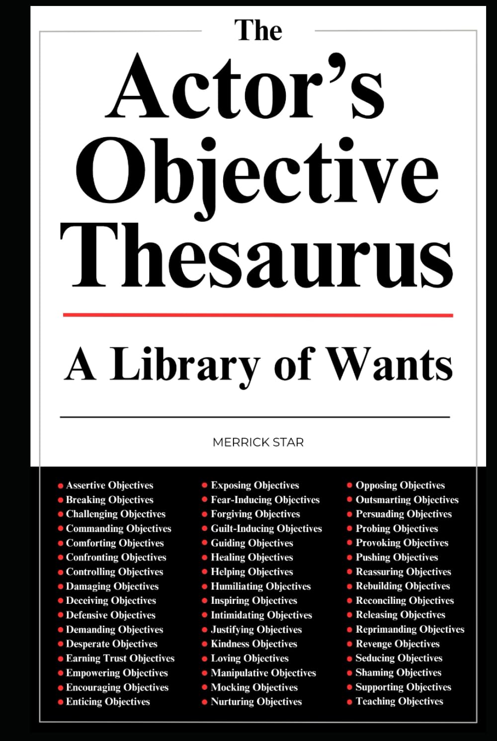 The Actor's Objective Thesaurus: A Library of Wants