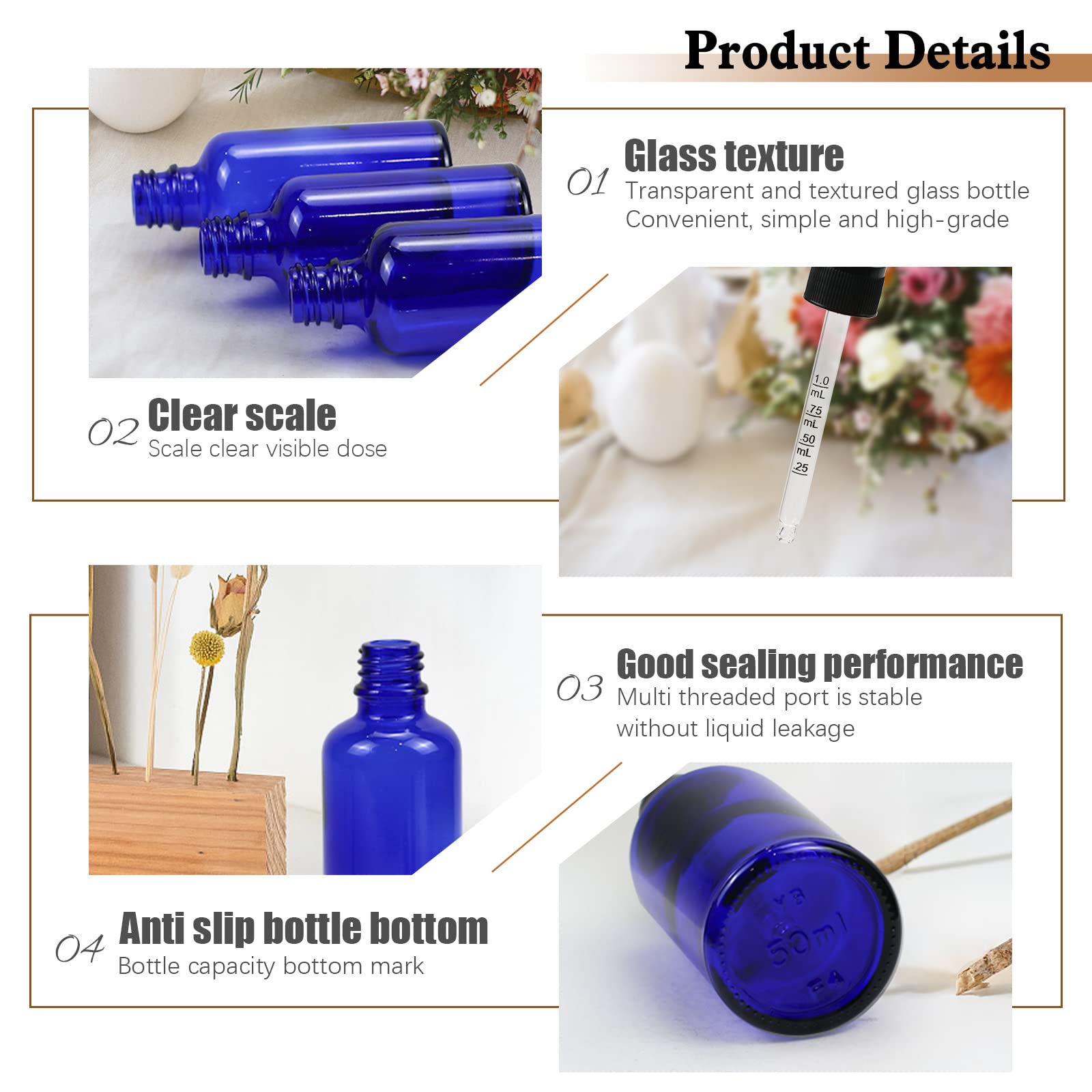 Reyshin 50ml Glass Dropper Bottles - Image 3