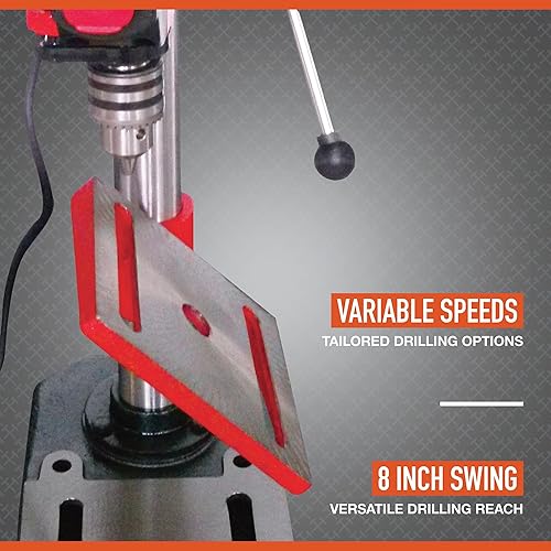 Miniatura 3 de Ironton Prensa de taladro de sobremesa - 5 velocidades, 8 pulgadas. 1/3 HP