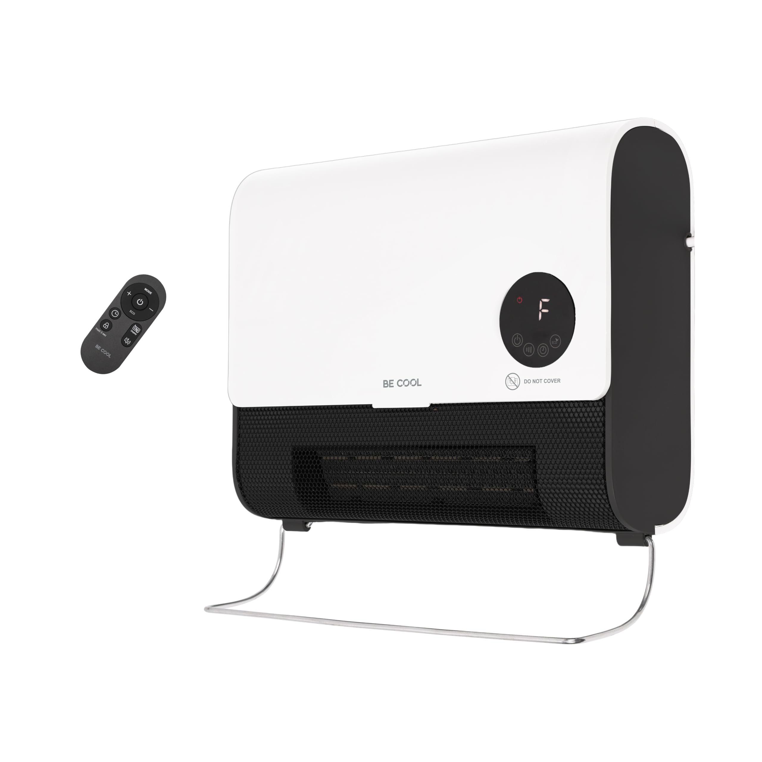 BE COOL Wand-Heizlüfter 2000 W mit PTC, ECO, Timer & Fernbedienung