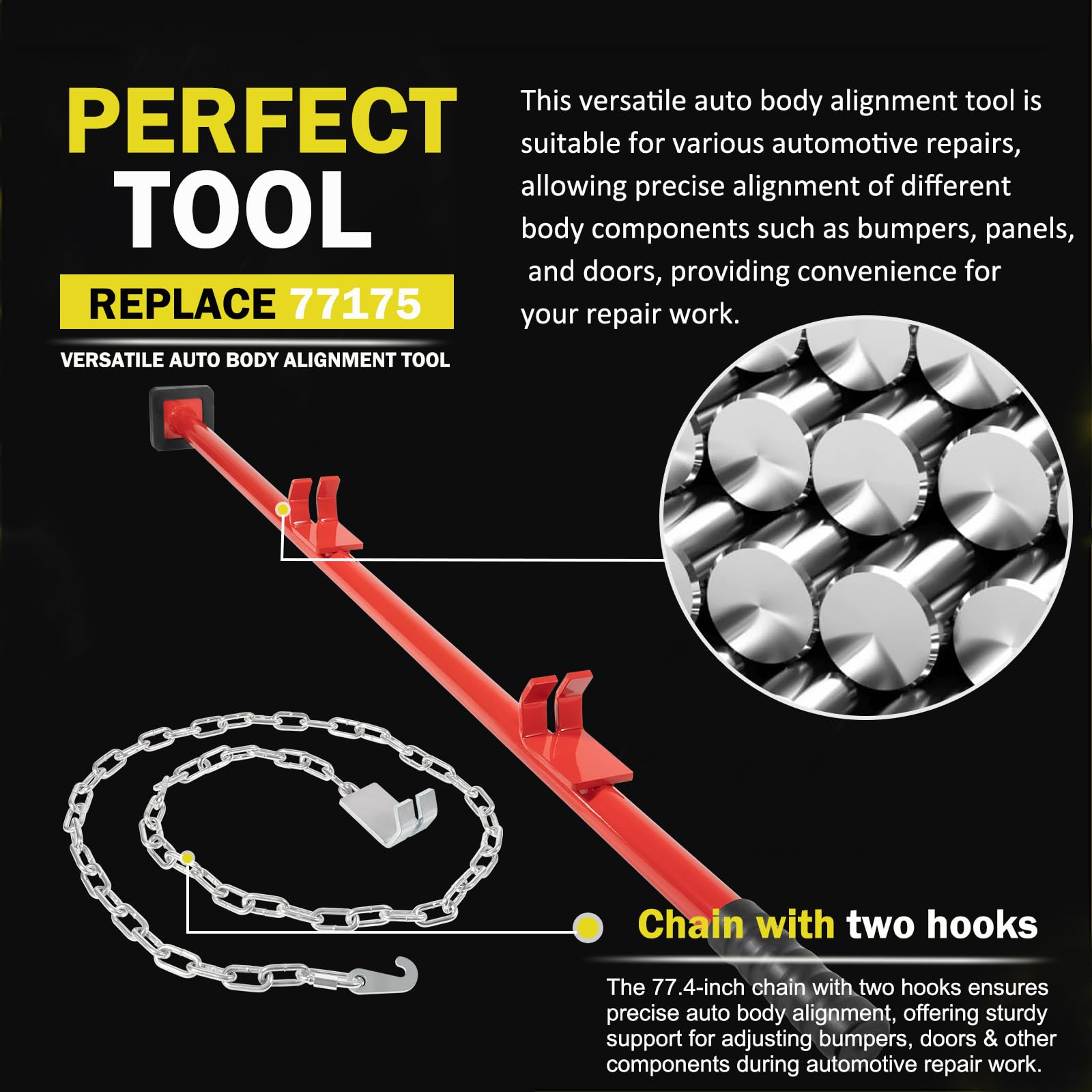 E-cowlboy 77175 Alignment Bar E-cowlboy Auto Body Alignment Bar - 52.6 ...