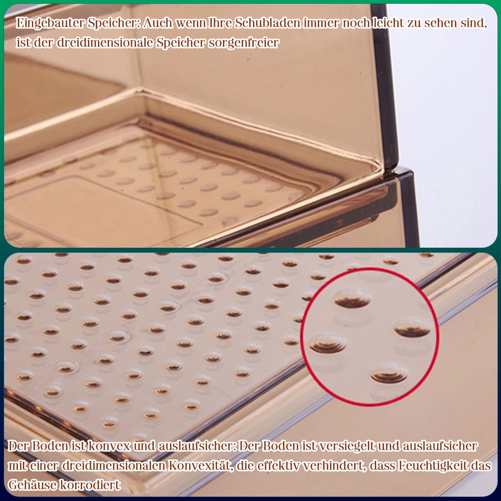 Besteckkasten für Schubladen, Schreibtisch-Aufbewahrungsbox, Make-up-Aufbewahrung, Schubladeneinsatz, Schubladen Organizer, Kunststoff Küchenutensilien für Löffel Gabeln,DIY Kombination Kasten