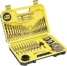 DEWALT - 100-piece high performance drill and screw set - versatile assortment for drill and screwdriver - storage case, DT71563-QZ