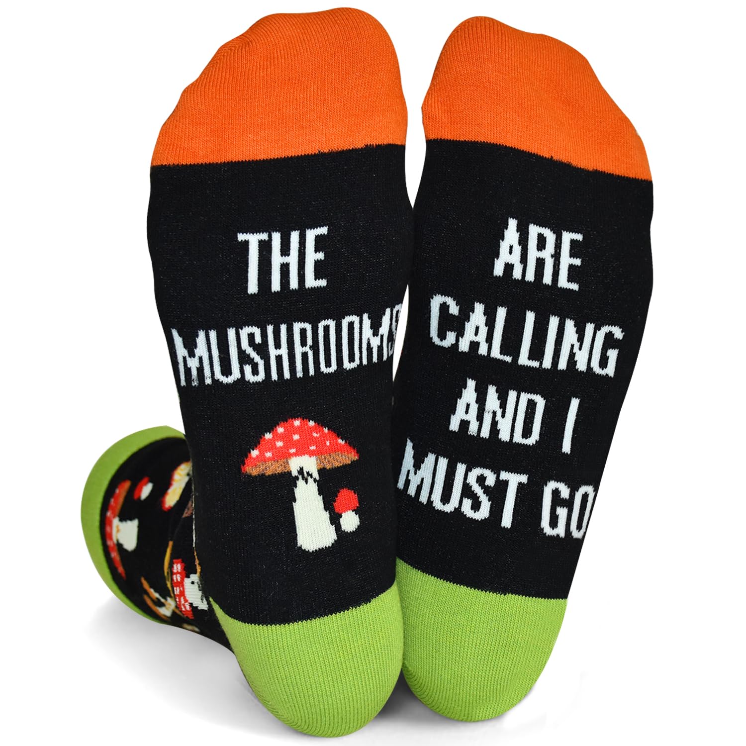 Golin Men's Mushroom Funny Gifts For Wo, Novelty Food Crew Socks Christmas Gifts Birthday Gifts, Medium